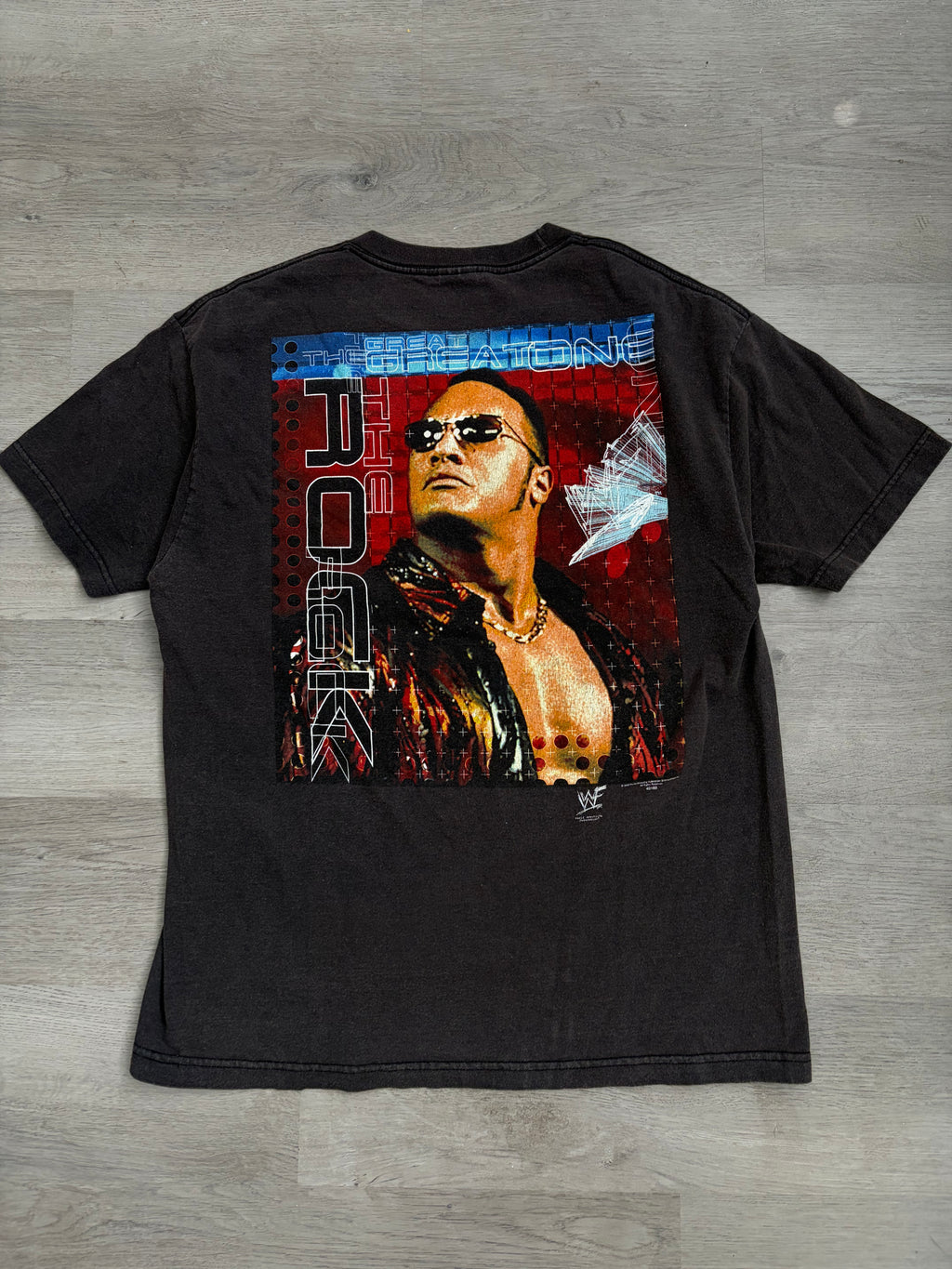 Vintage 2000 The Rock Just Bring It WWF Tee