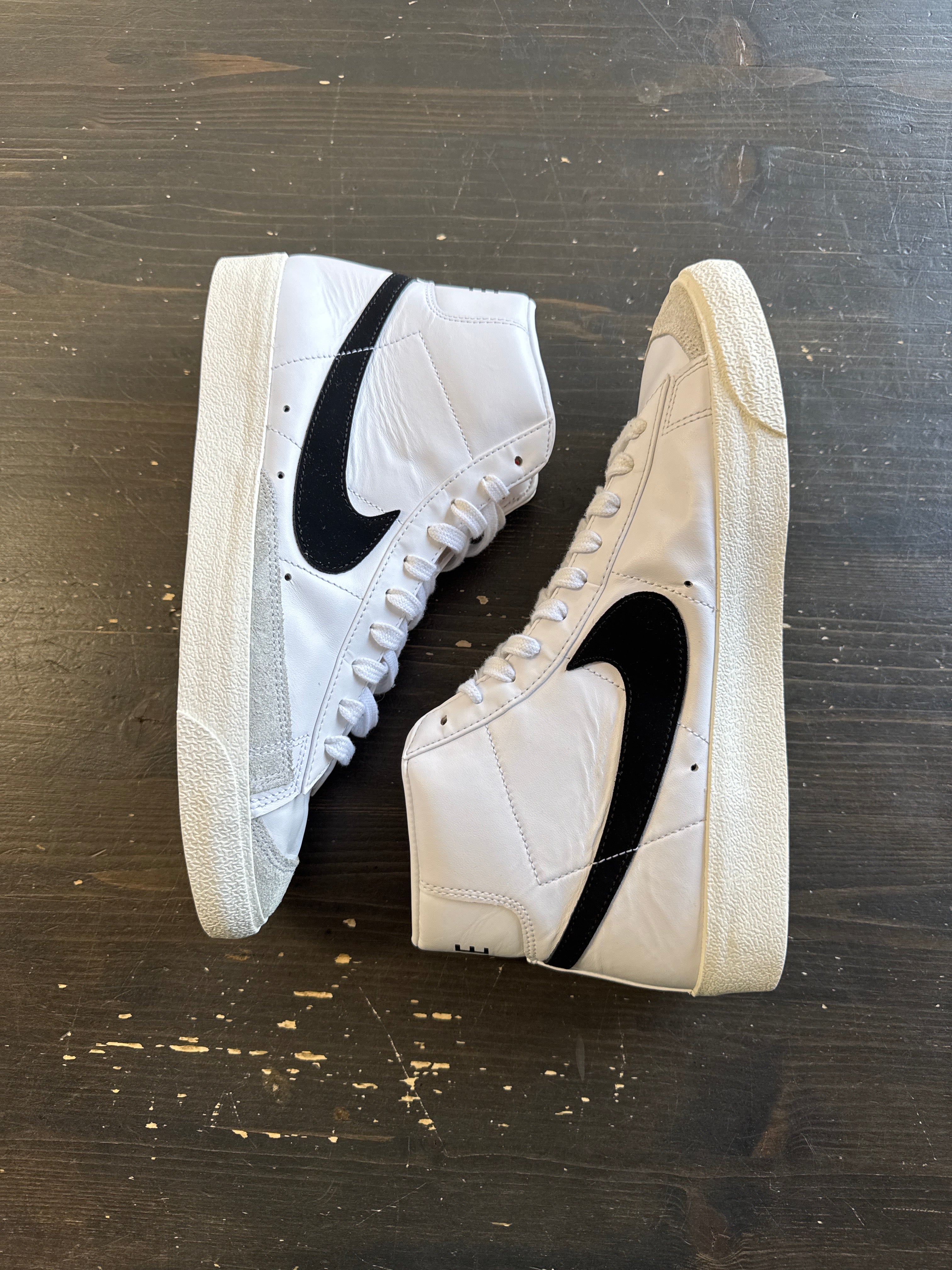 Pre-owned Nike Blazer Mid 77 Vintage White Black