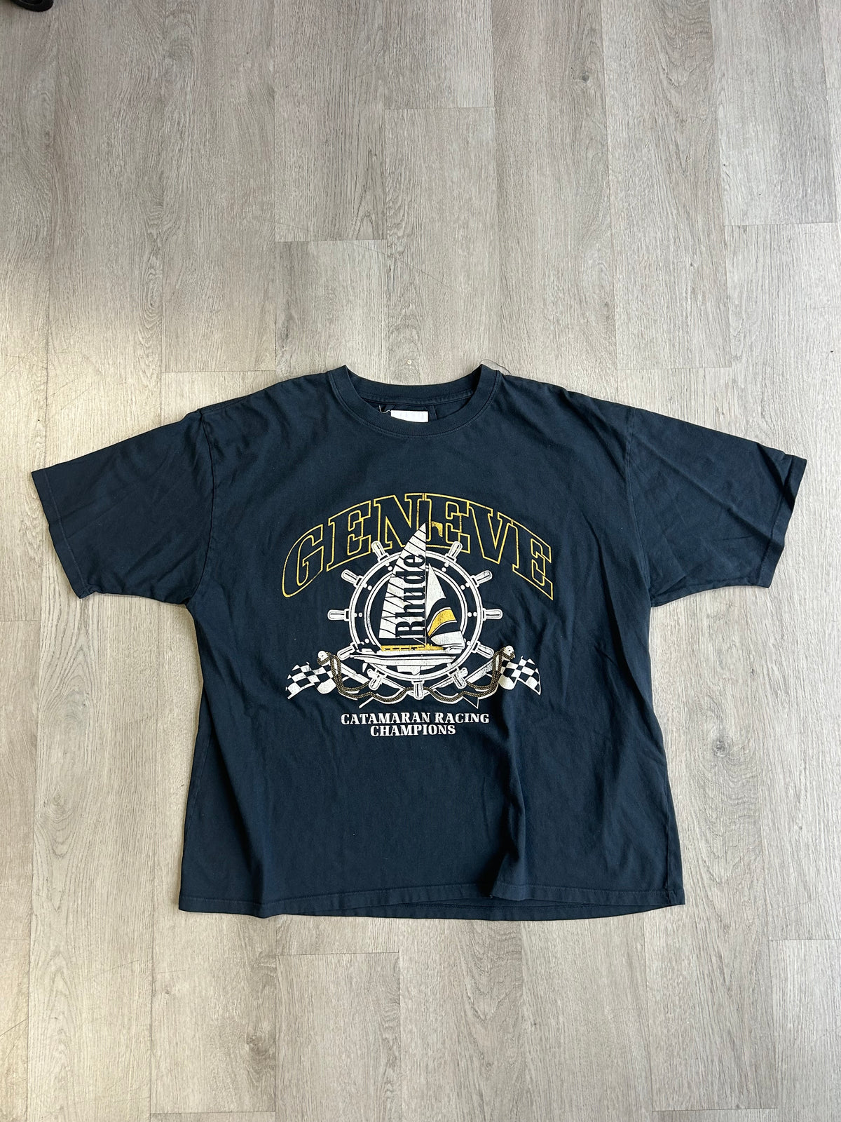 RHUDE Navy Racings Champions Tee