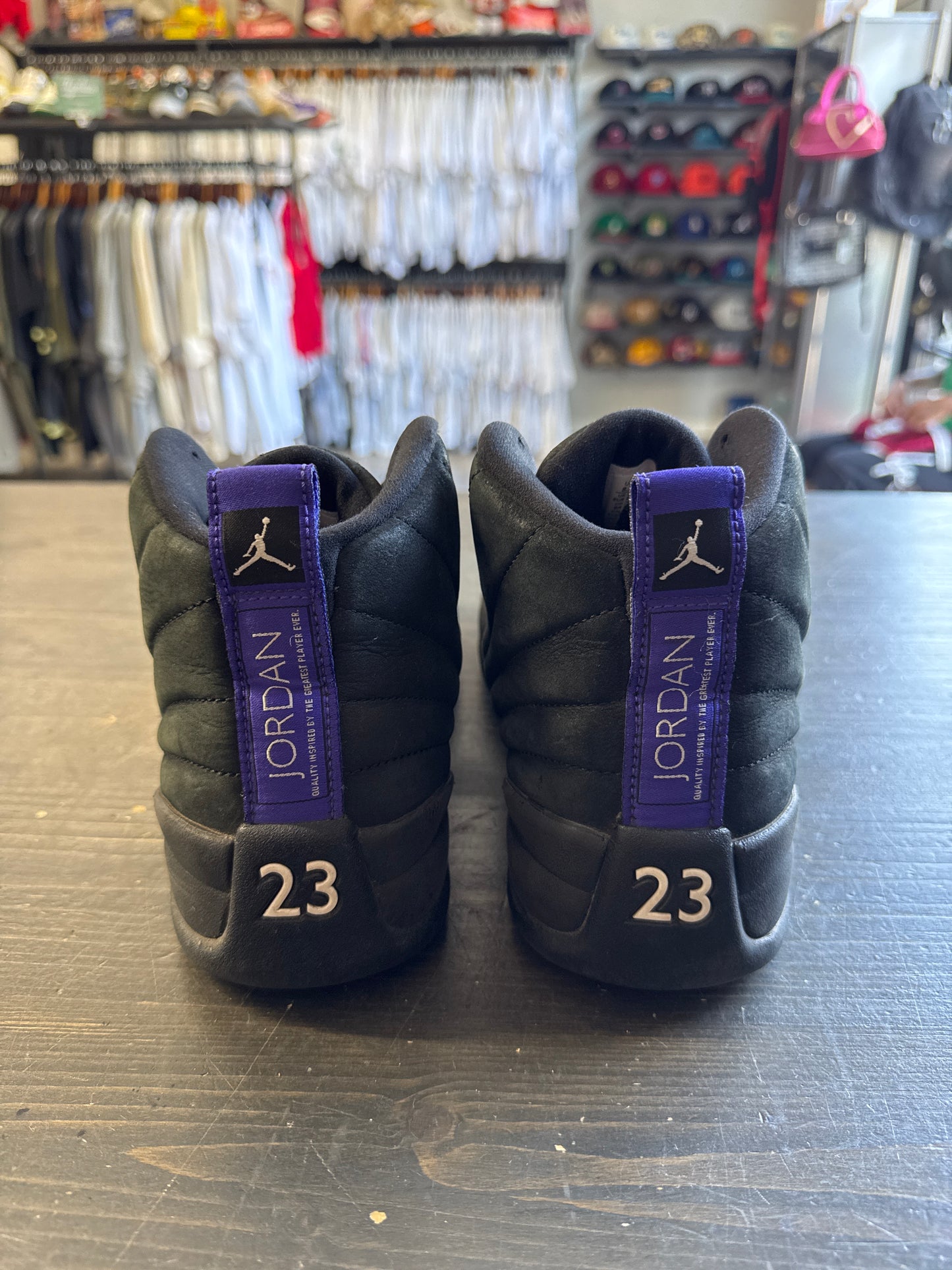 Pre-owned Jordan Retro 12 Black Dark Concord