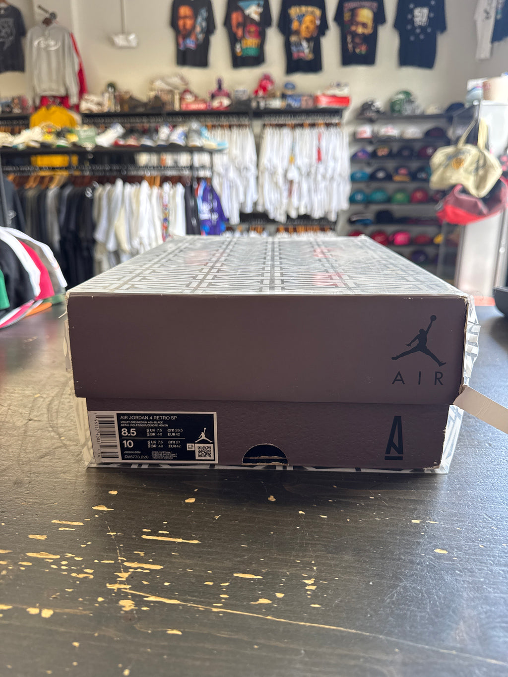 Pre-owned Jordan Retro 4 A Ma Maniere Violet Ore