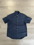 Ralph Lauren Navy Blue Linen Button Up Shirt