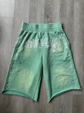 OZARA Rhinestone Sweat Shorts