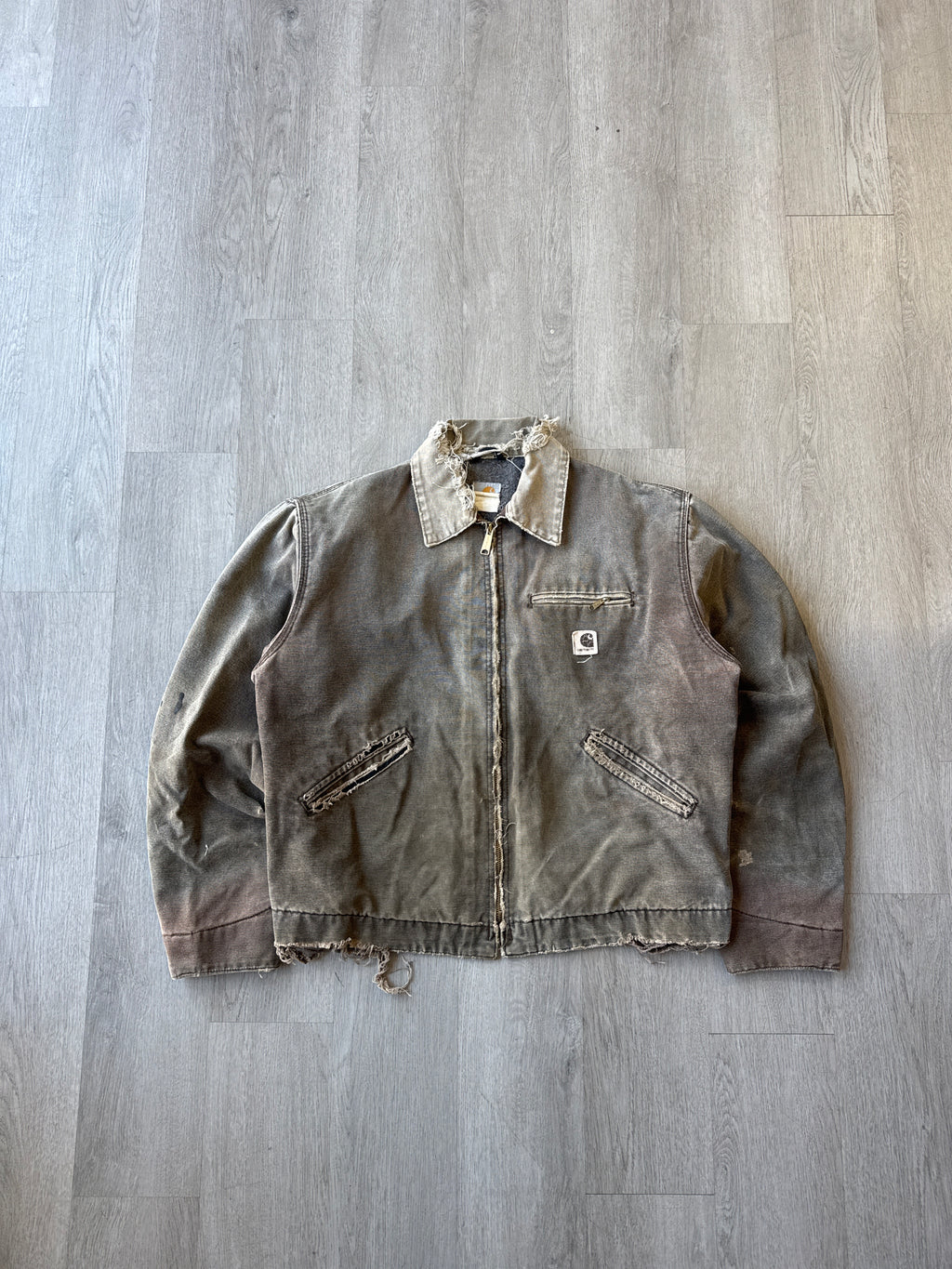 Vintage Carhartt Distressed Thrashed Detroit Jacket