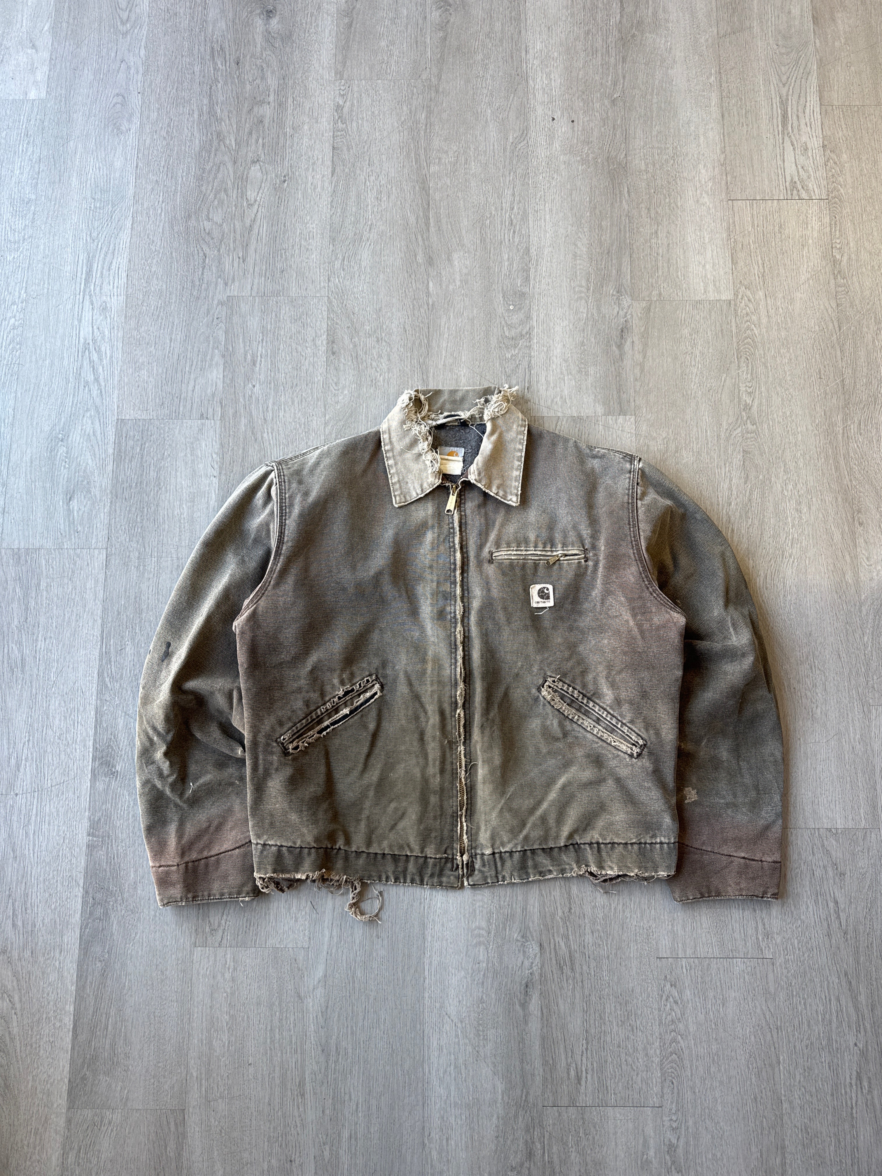 Vintage Carhartt Distressed Thrashed Detroit Jacket