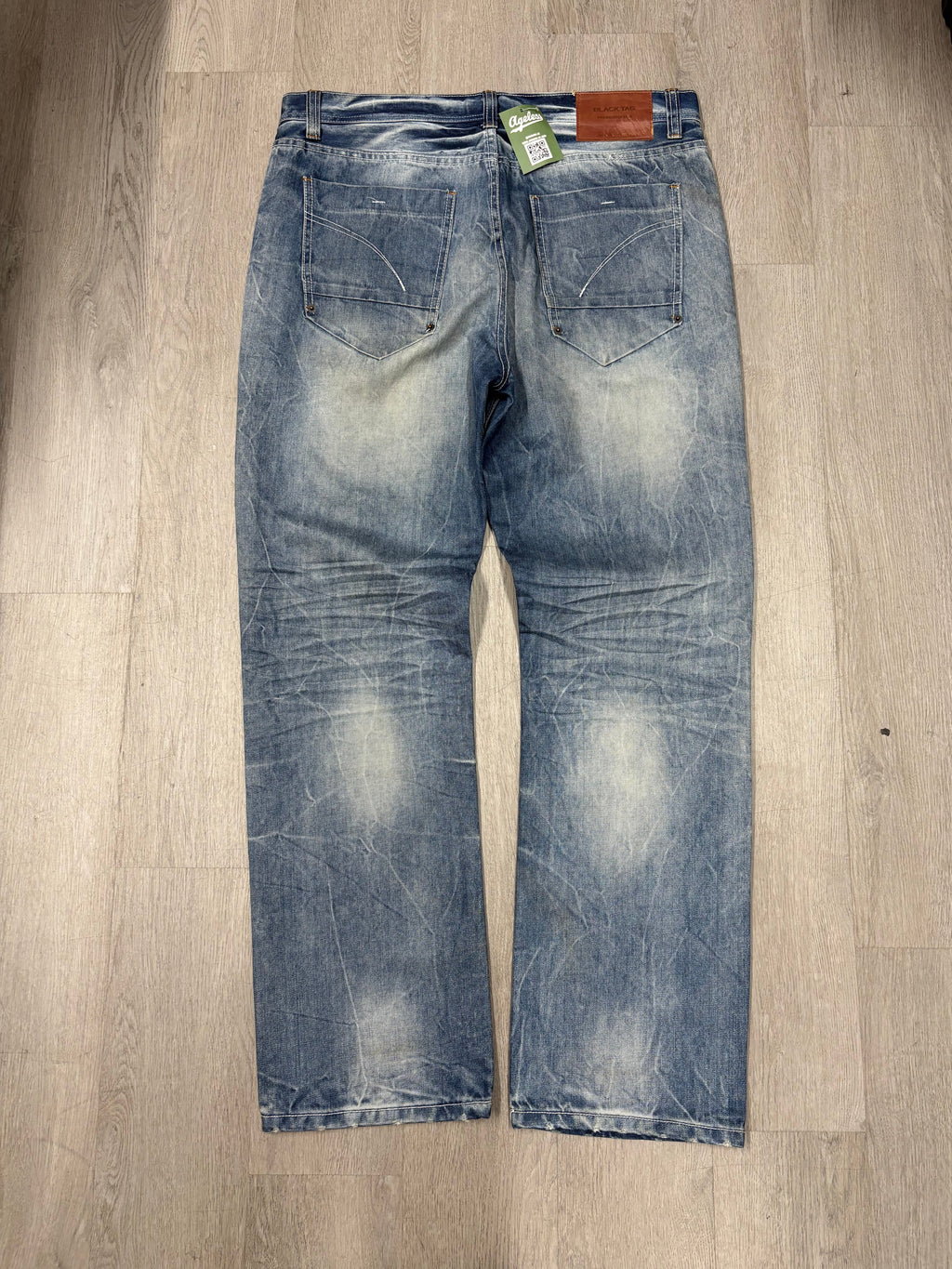 Y2K Black Tag Faded Denim Jeans