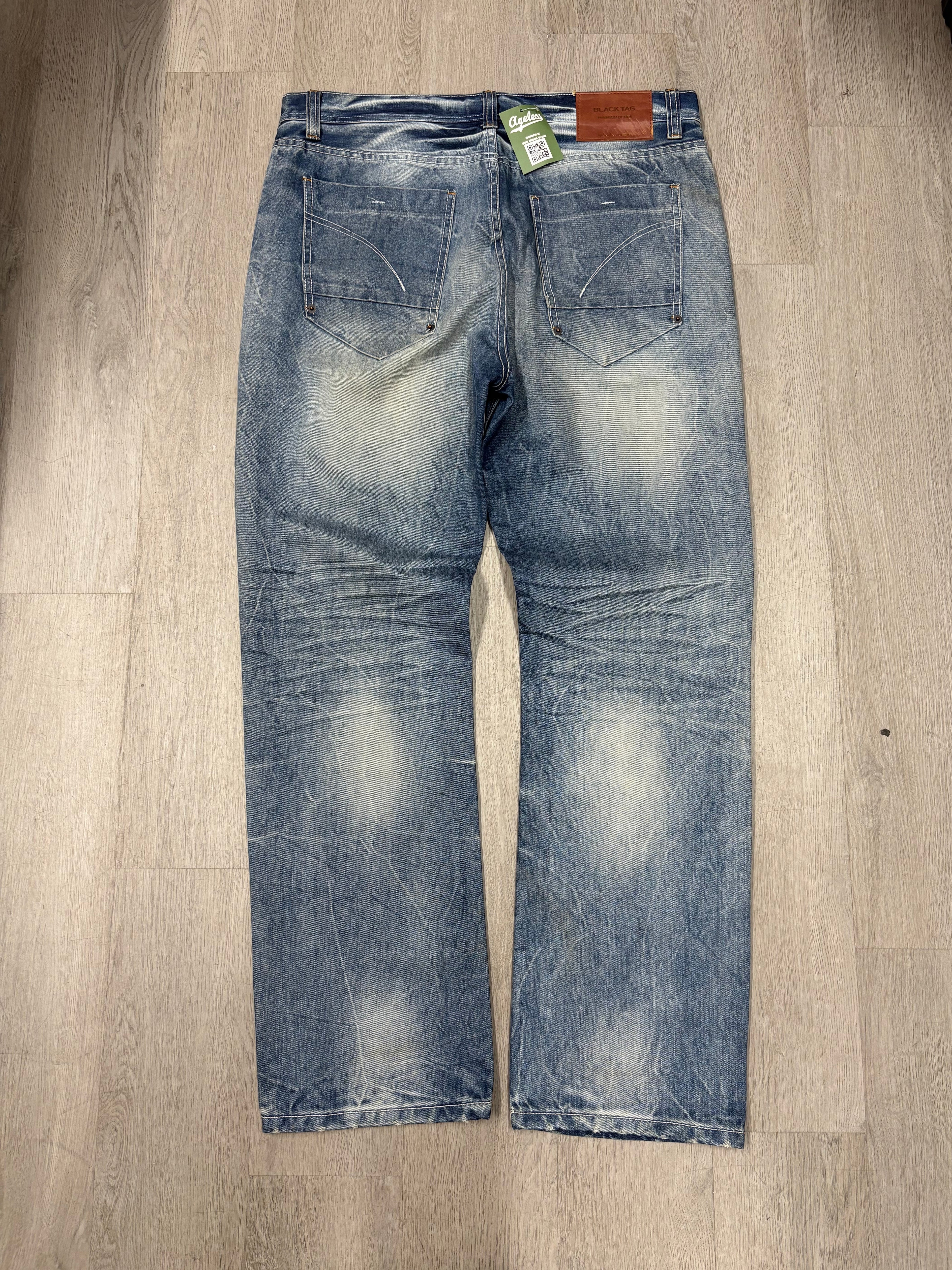 Y2K Black Tag Faded Denim Jeans
