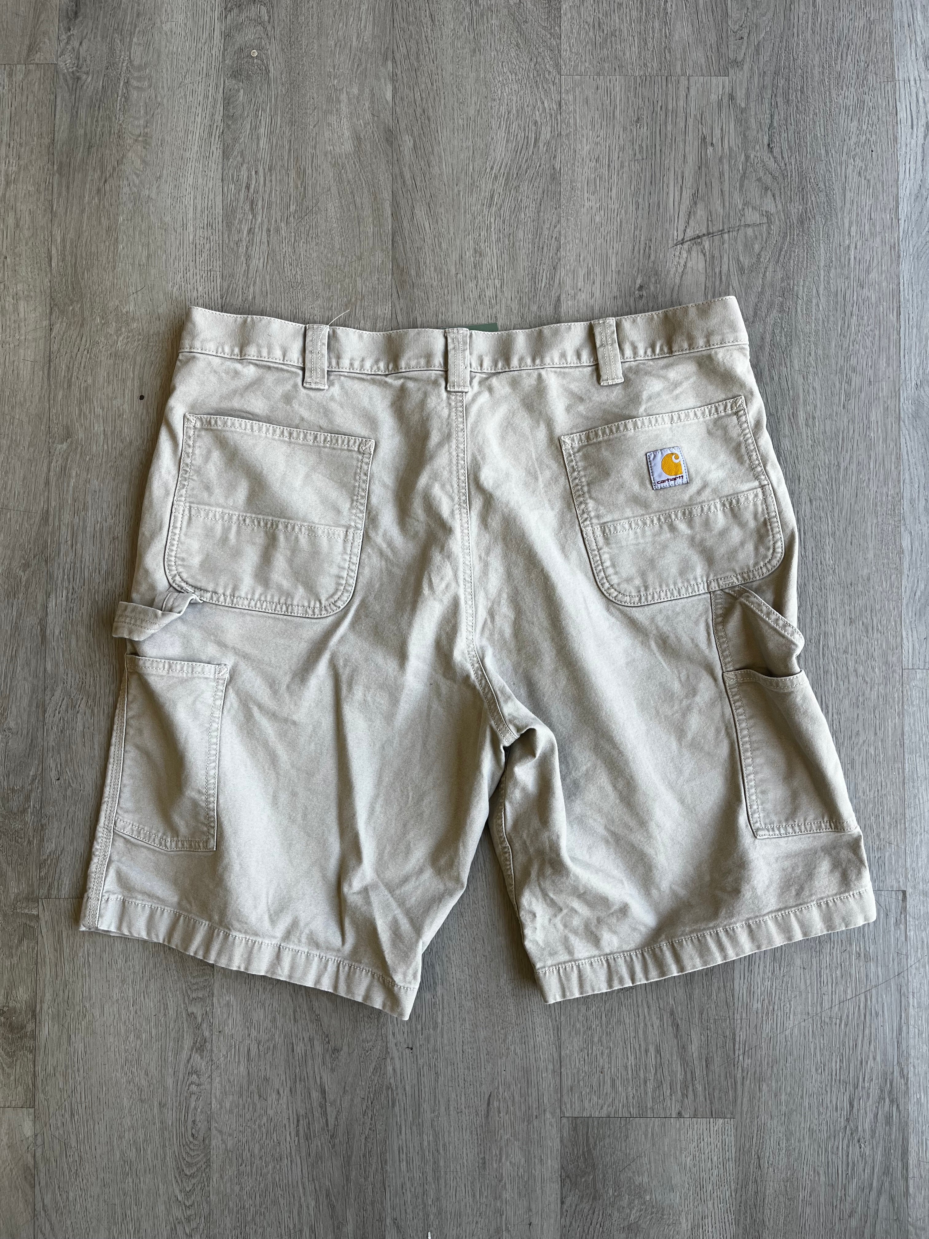 Carhartt Tan Men's Relaxed Fit Work Shorts