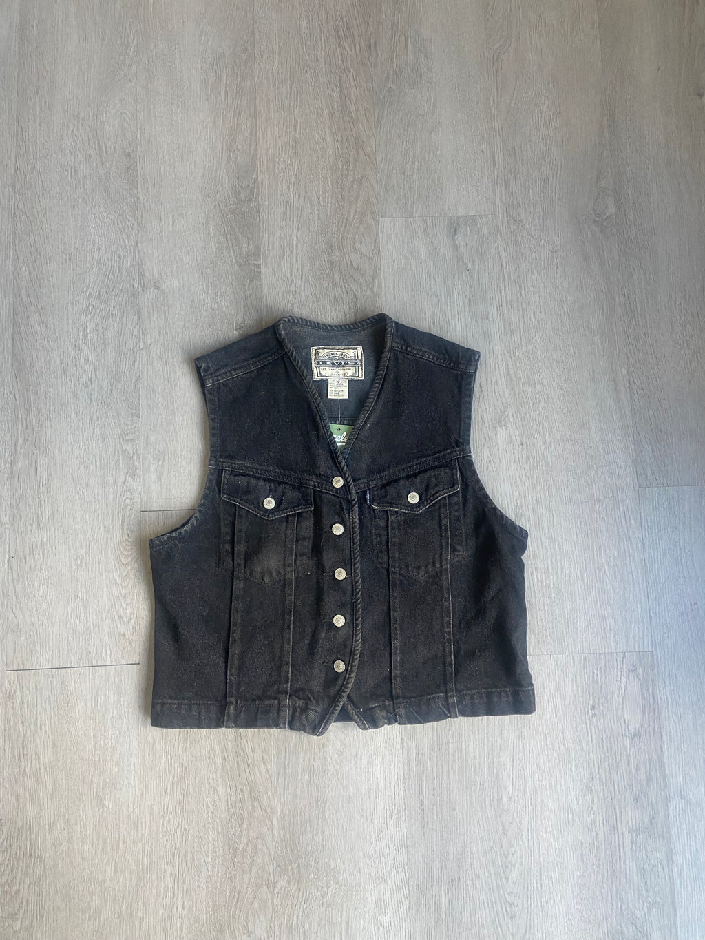 Vintage Women’s Levi’s Black Denim Vest