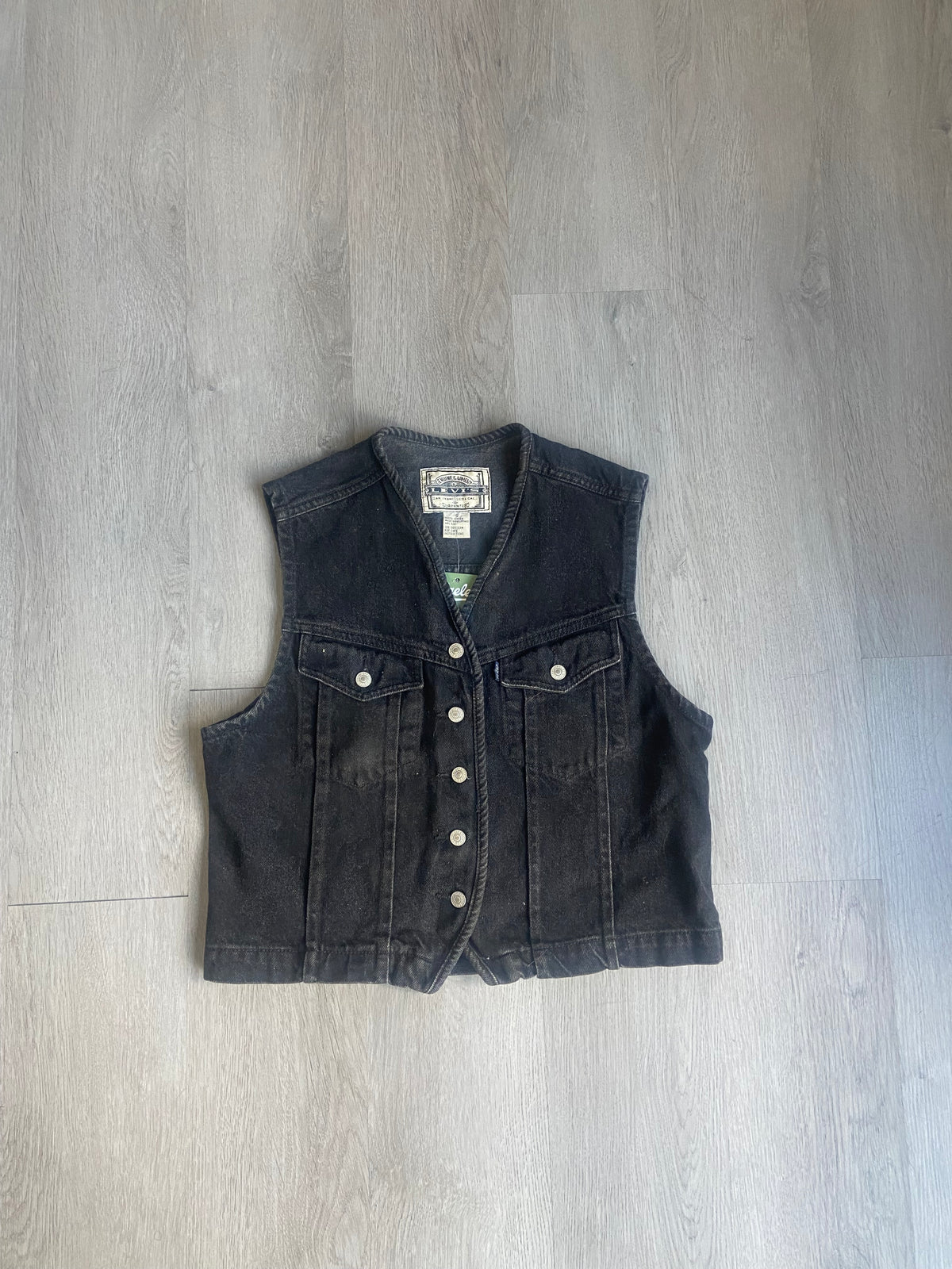 Vintage Women’s Levi’s Black Denim Vest