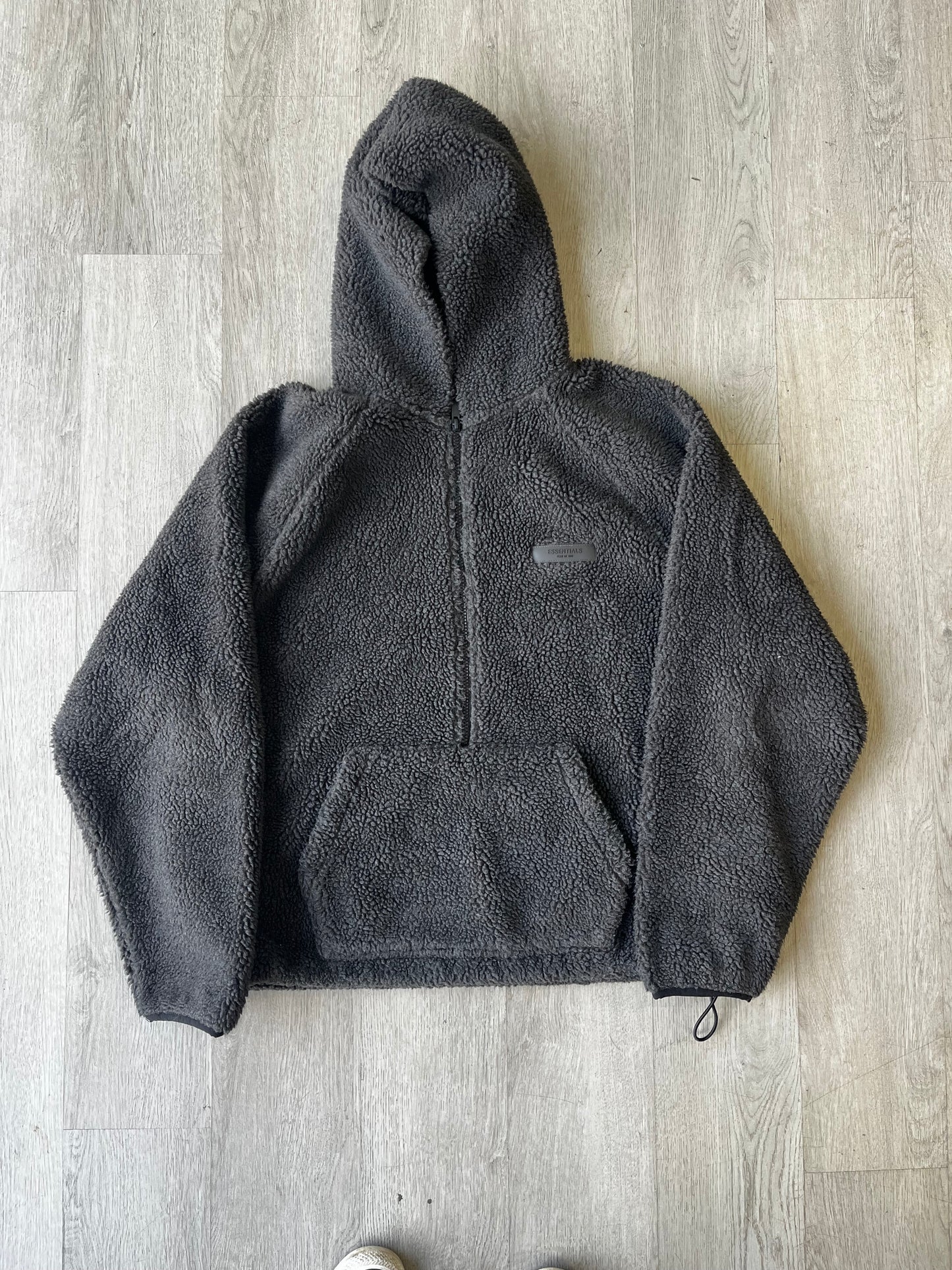 Preowned Fear of God Essentials Polar Fleece Half Zip Hoodie