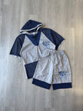 Vintage 90s Dallas Cowboys Hooded Tee Shorts Set
