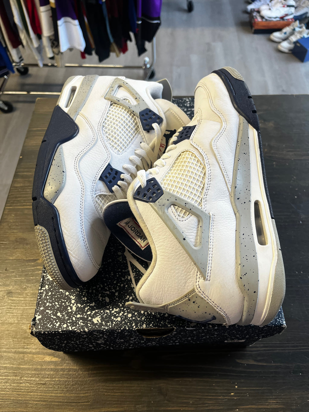 Pre-Owned Nike Air Jordan 4 Retro Midnight Navy