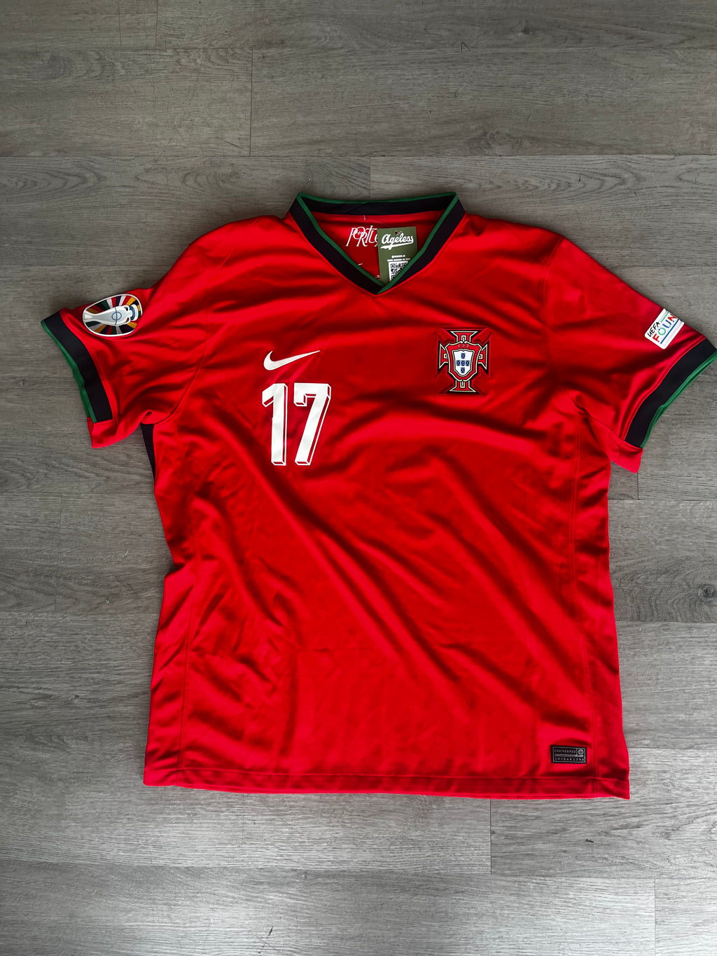 Nike Portugal R. Leao 2024 Home Jersey