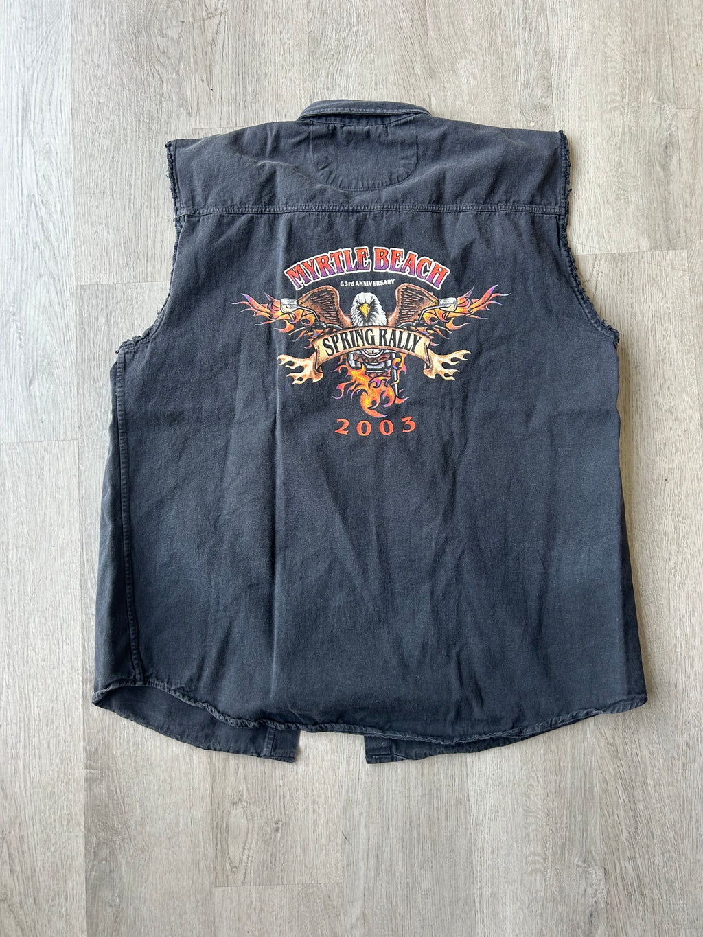 Vintage 2003 63rd Myrtle Beach Spring Rally Vest