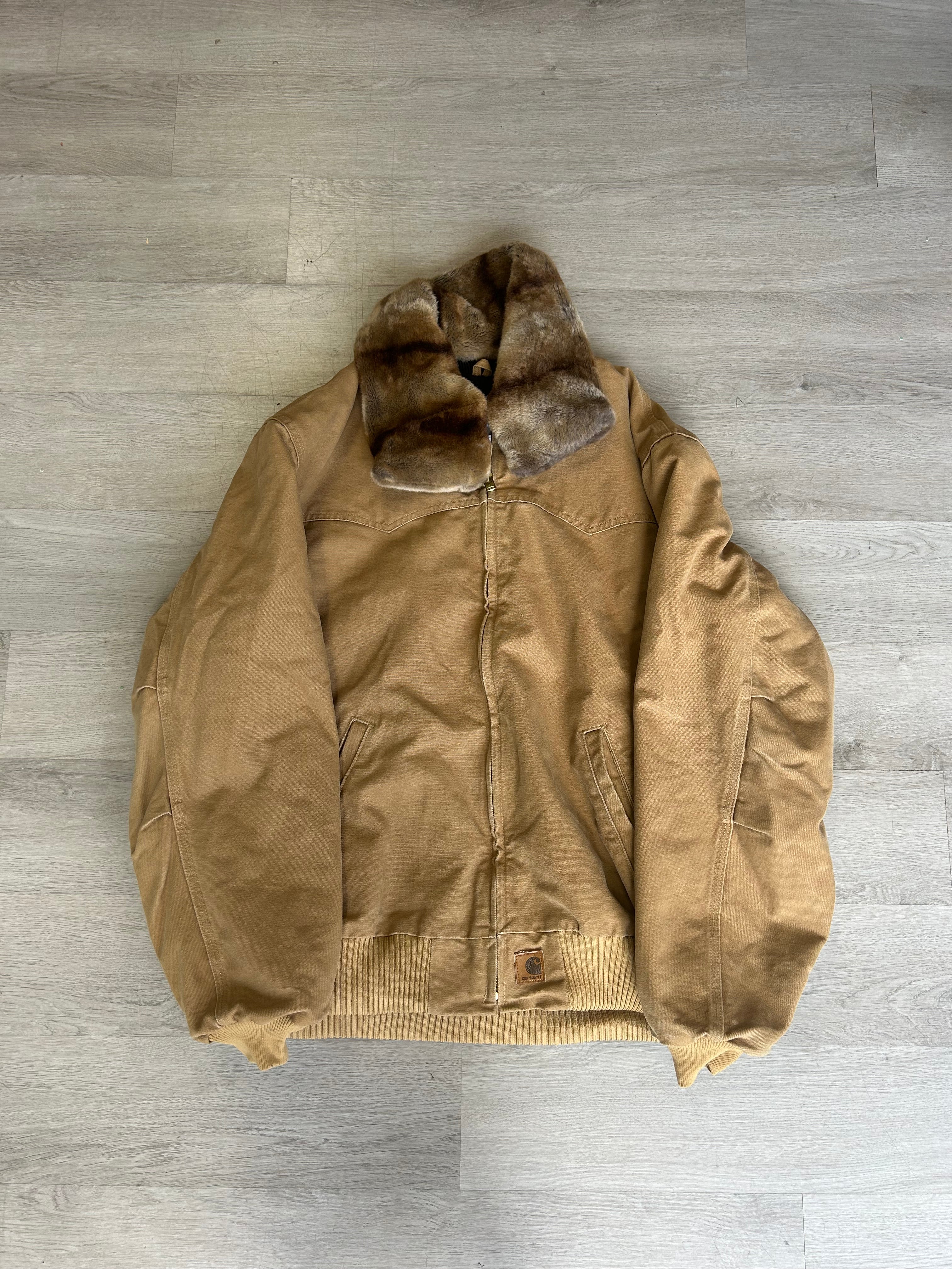 Vintage Carhartt Santa Fe Style Duck Canvas Work Jacket