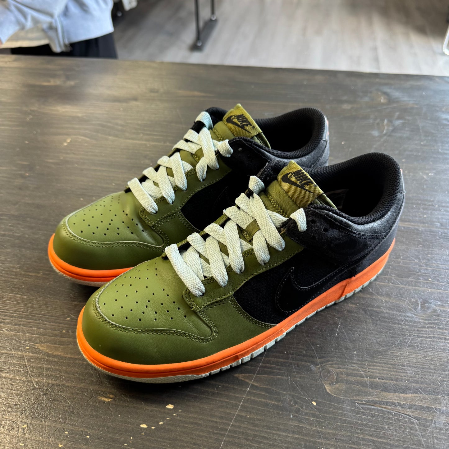 Pre-owned Nike Dunk Low Mandarin Orange Green