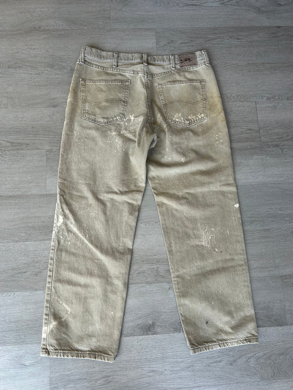Vintage Lee Bleach Splatter Jeans