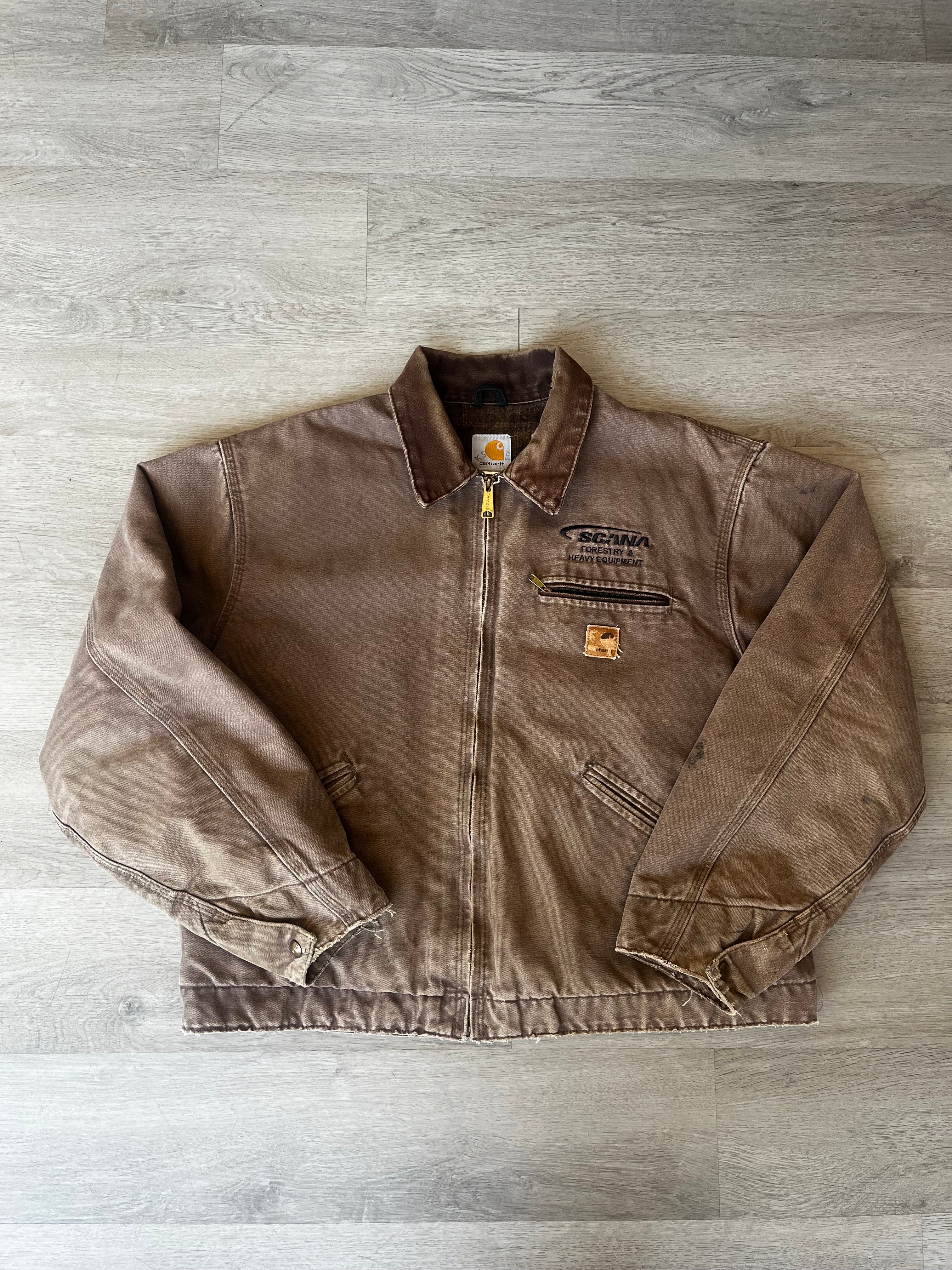 Vintage Brown Distressed Carhartt Workwear Jacket