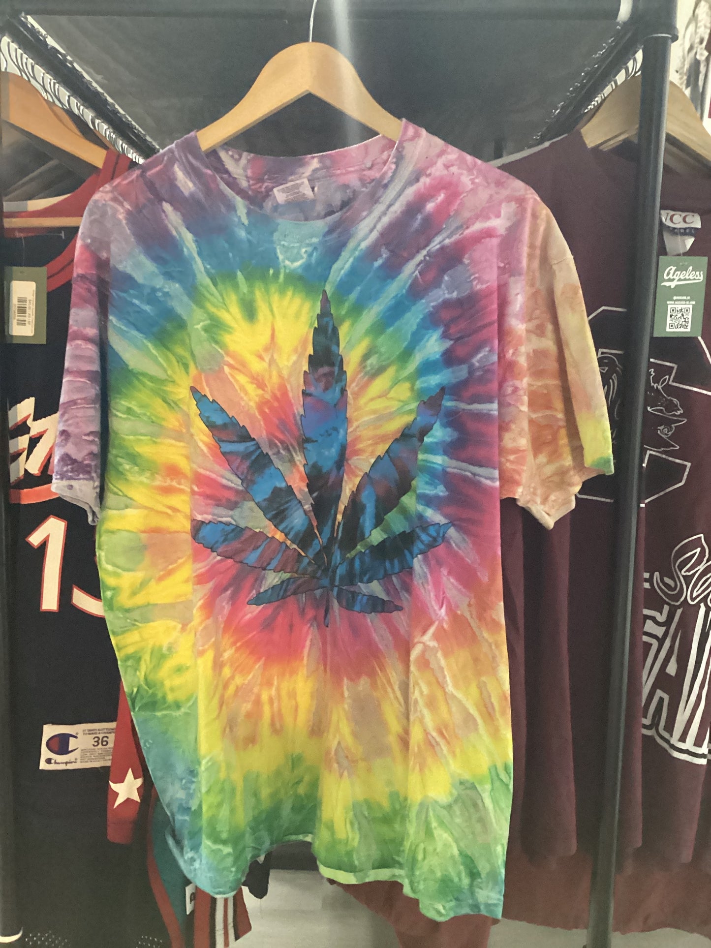 Vintage Tie-Dye Weed Tee