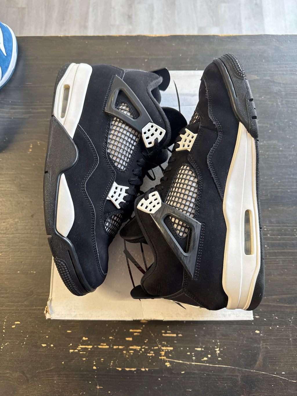 Pre-owned Jordan Retro 4 White Thunder