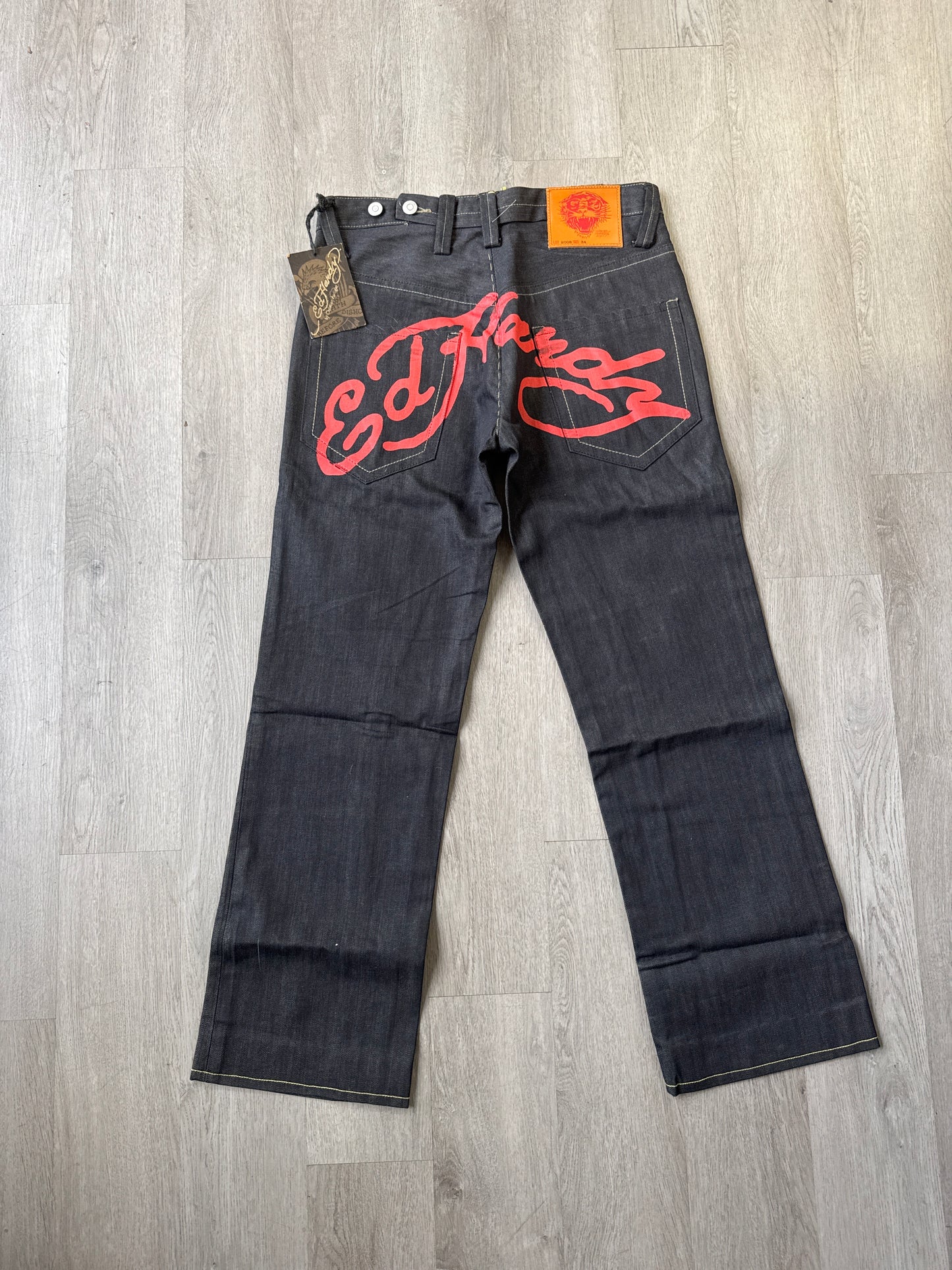Vintage Ed Hardy Red Logo Pants