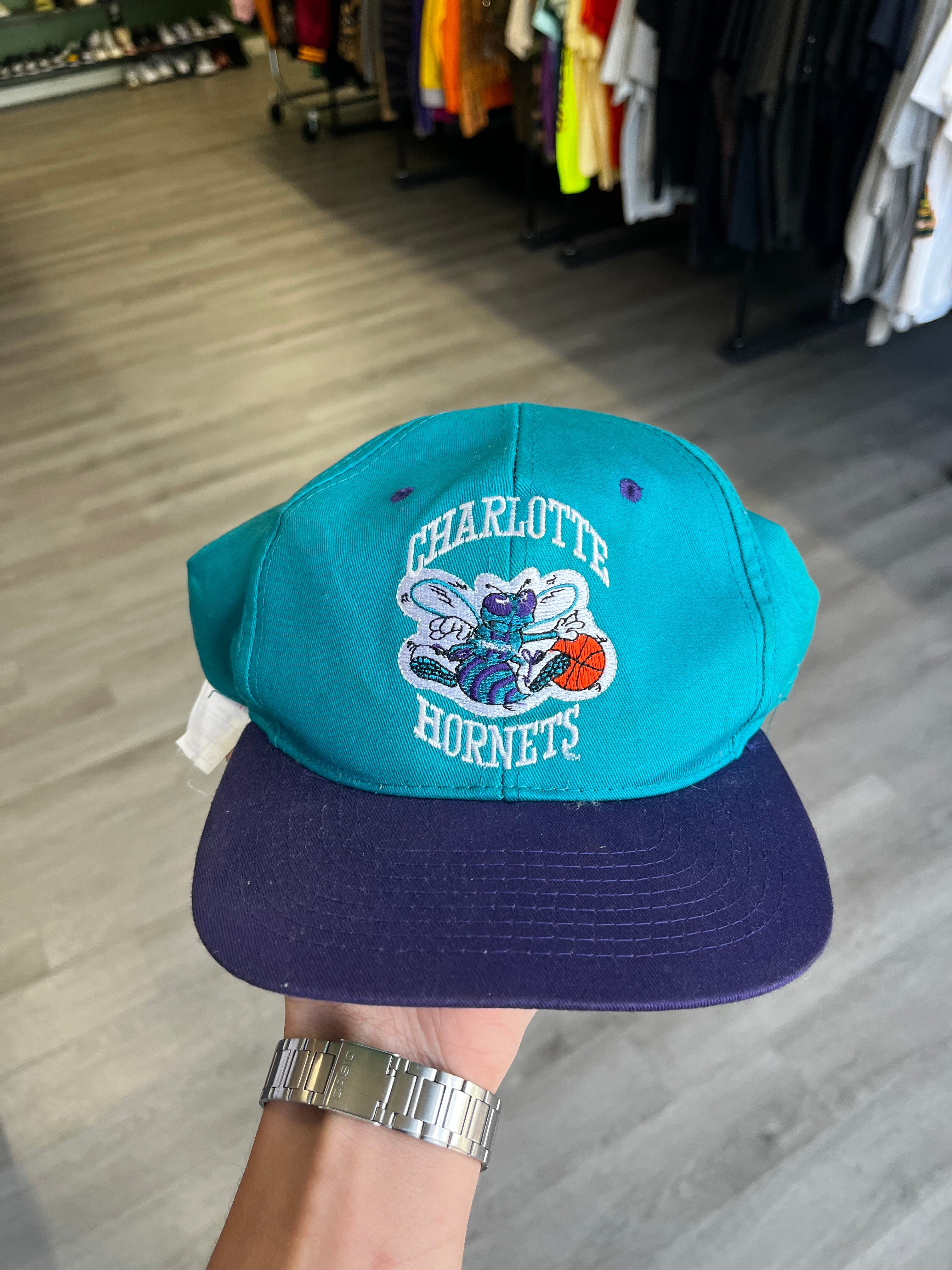 Vintage Charlotte Hornets Basketball SnapBack Hat