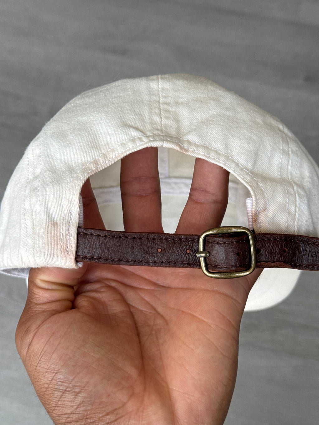 Supreme Washed Chino Twill Natural Camp Cap