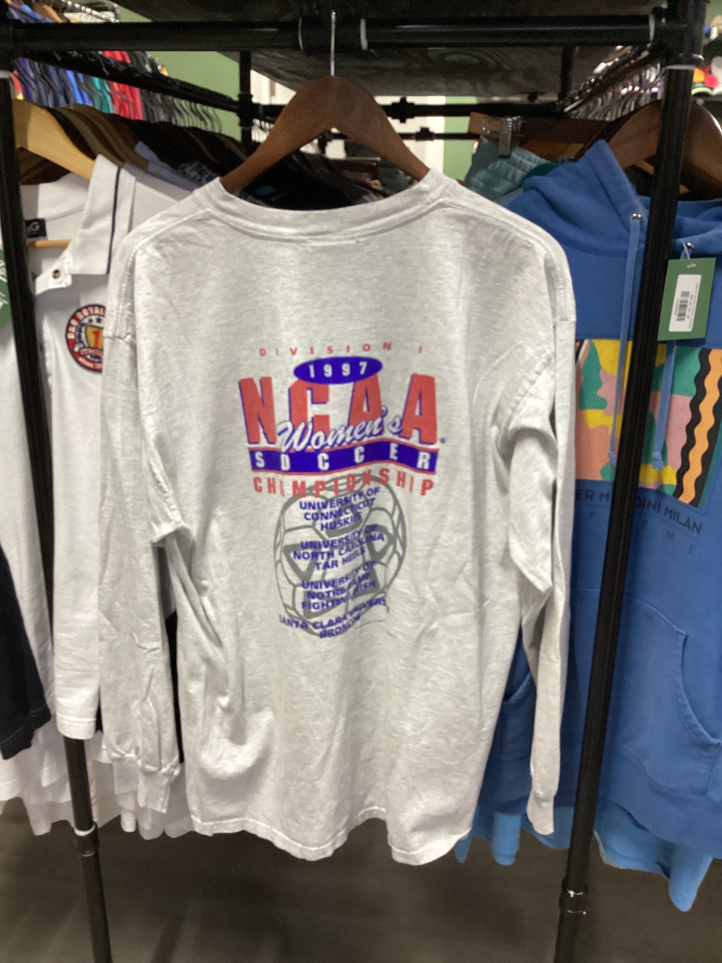Vintage 90’s NCAa Women’s Soccer Long Sleeve Tee