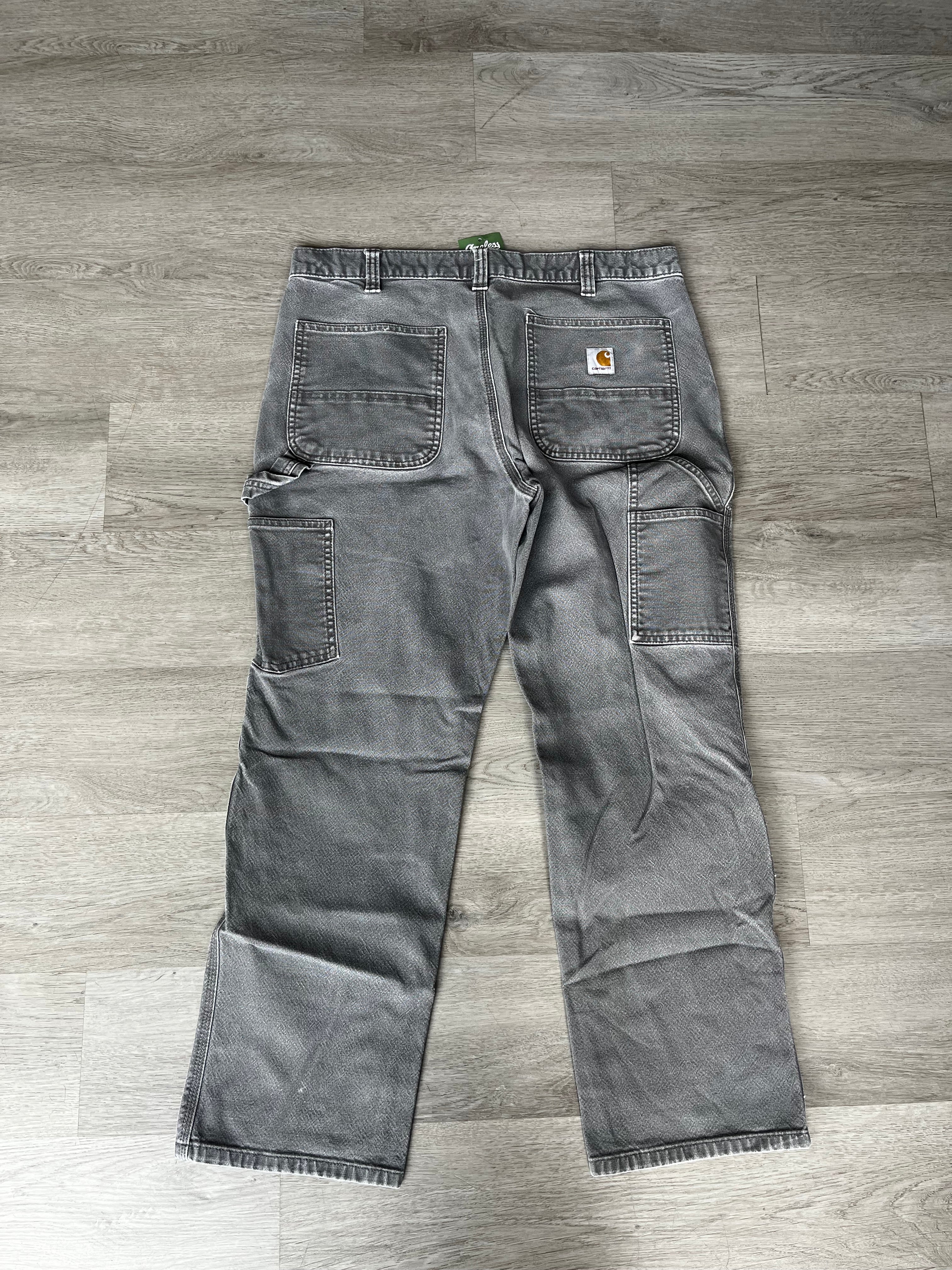 Vintage Faded Gray Carhartt Carpenter Pants