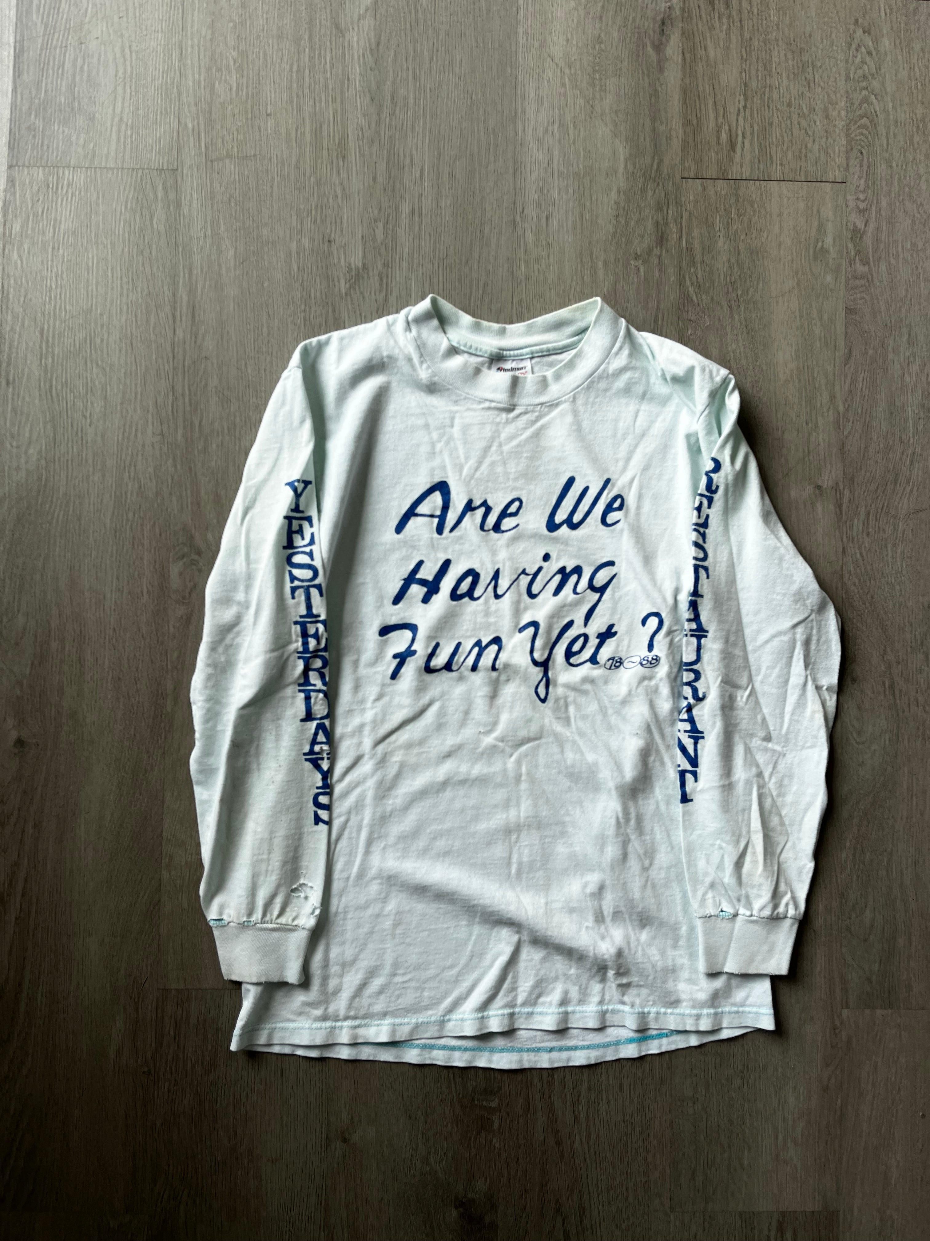 Vintage Are We Having Fun Yet Tee