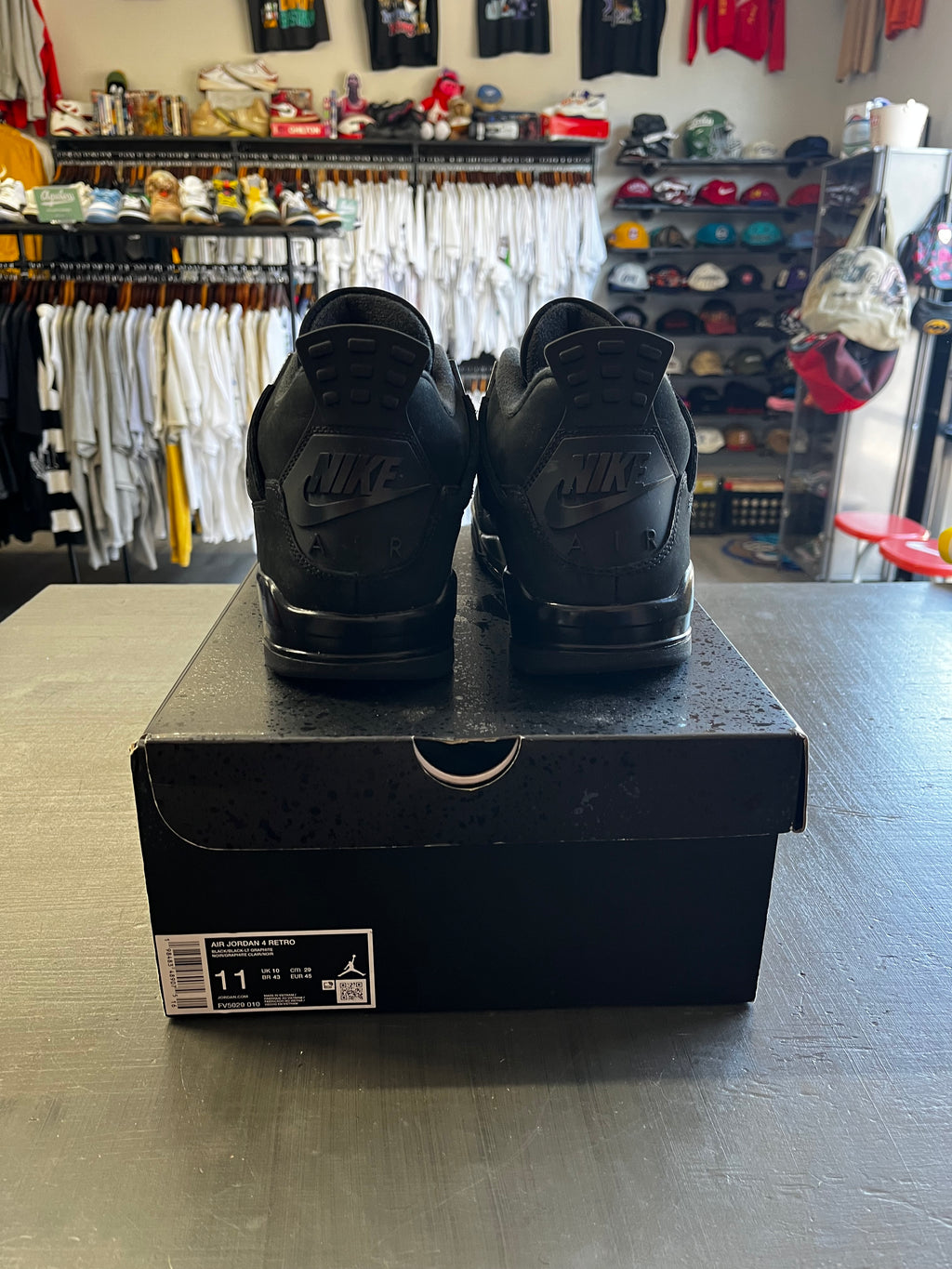 Pre Owned Air Jordan 4 Retro Black Cat