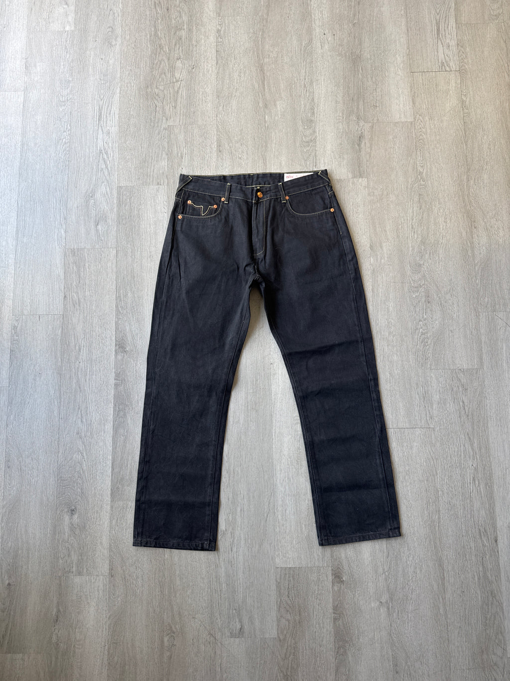 Evisu Embroidered White Bull Selvedge Japanese Denim Jeans