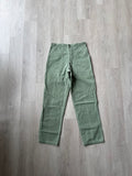 Vintage 70s Vietnam Era OG-107 Military Utility US Army Fatigue Olive Green Trousers
