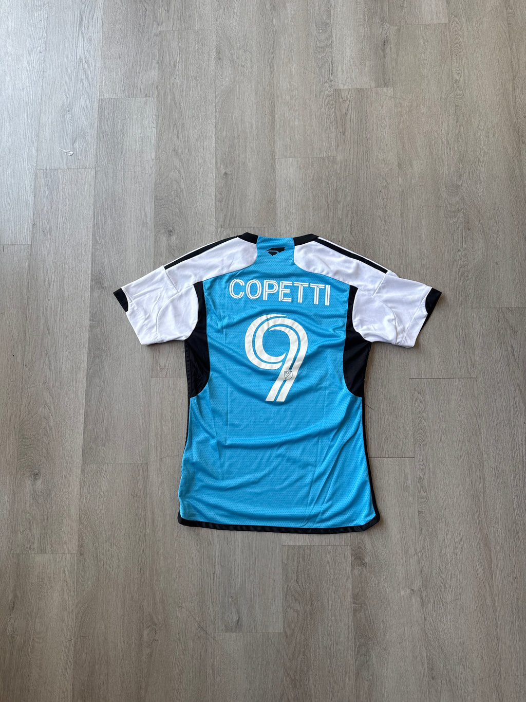 Adidas 2023/24 Charlotte FC Enzo Copetti #9 Home Soccer Jersey