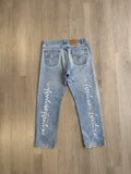 Vintage 1 Of 1 Orange Tab Levi’s Ageless Script Logo Pants