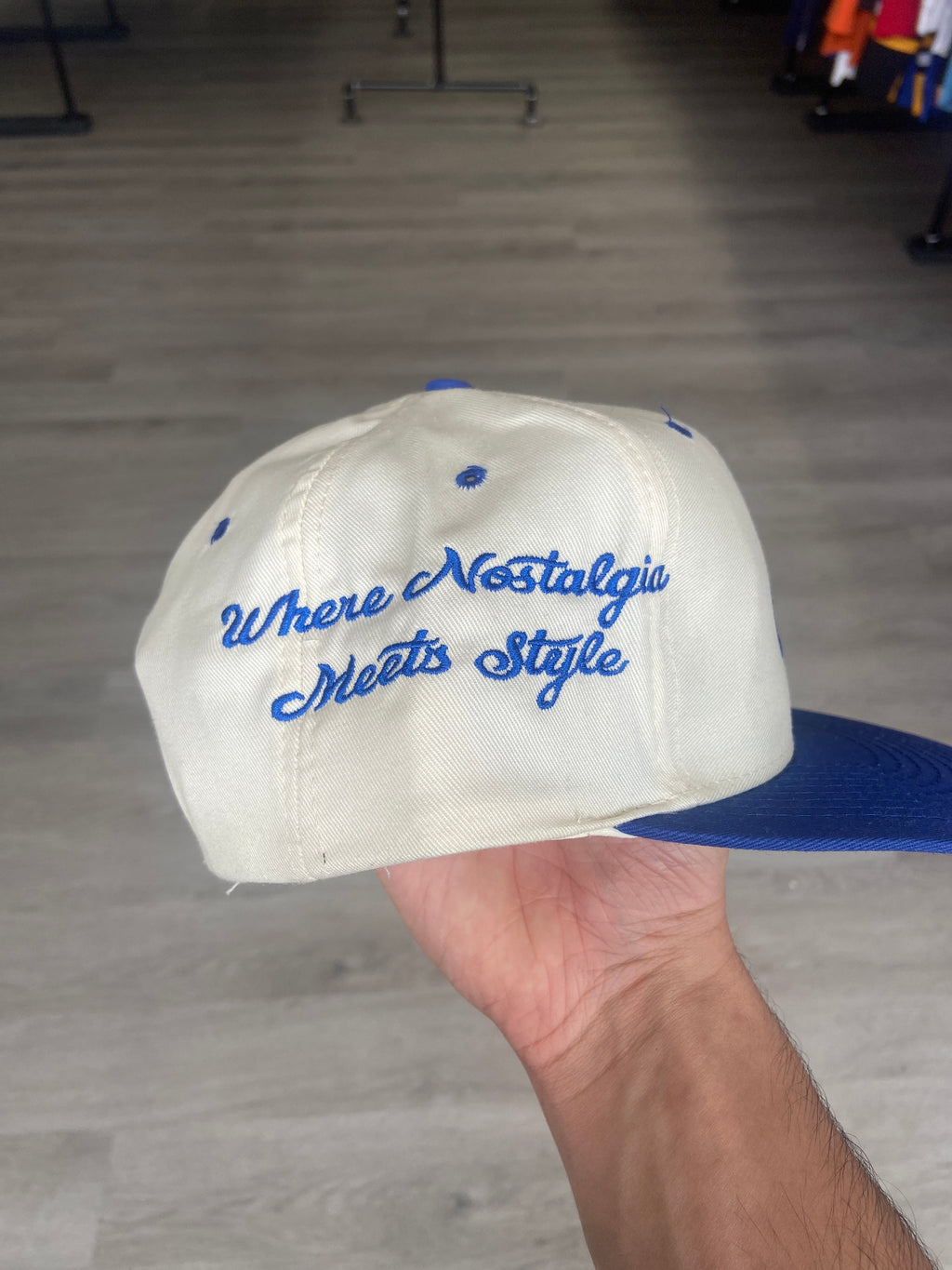 Natural/Royal Ageless Hat