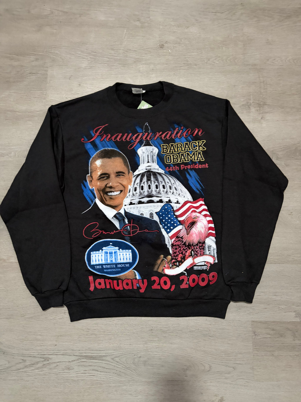 2009 Barack Obama 44th President Inauguration Black Sweatshirt