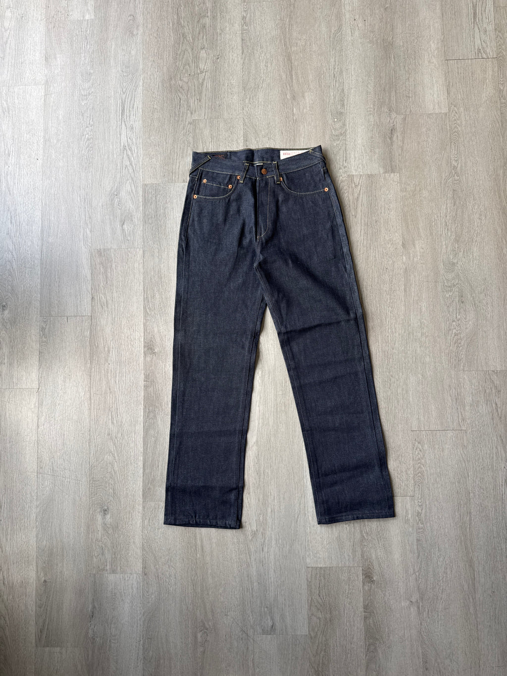 Evisu Green Dog Japanese Art Selvedge Denim Jeans