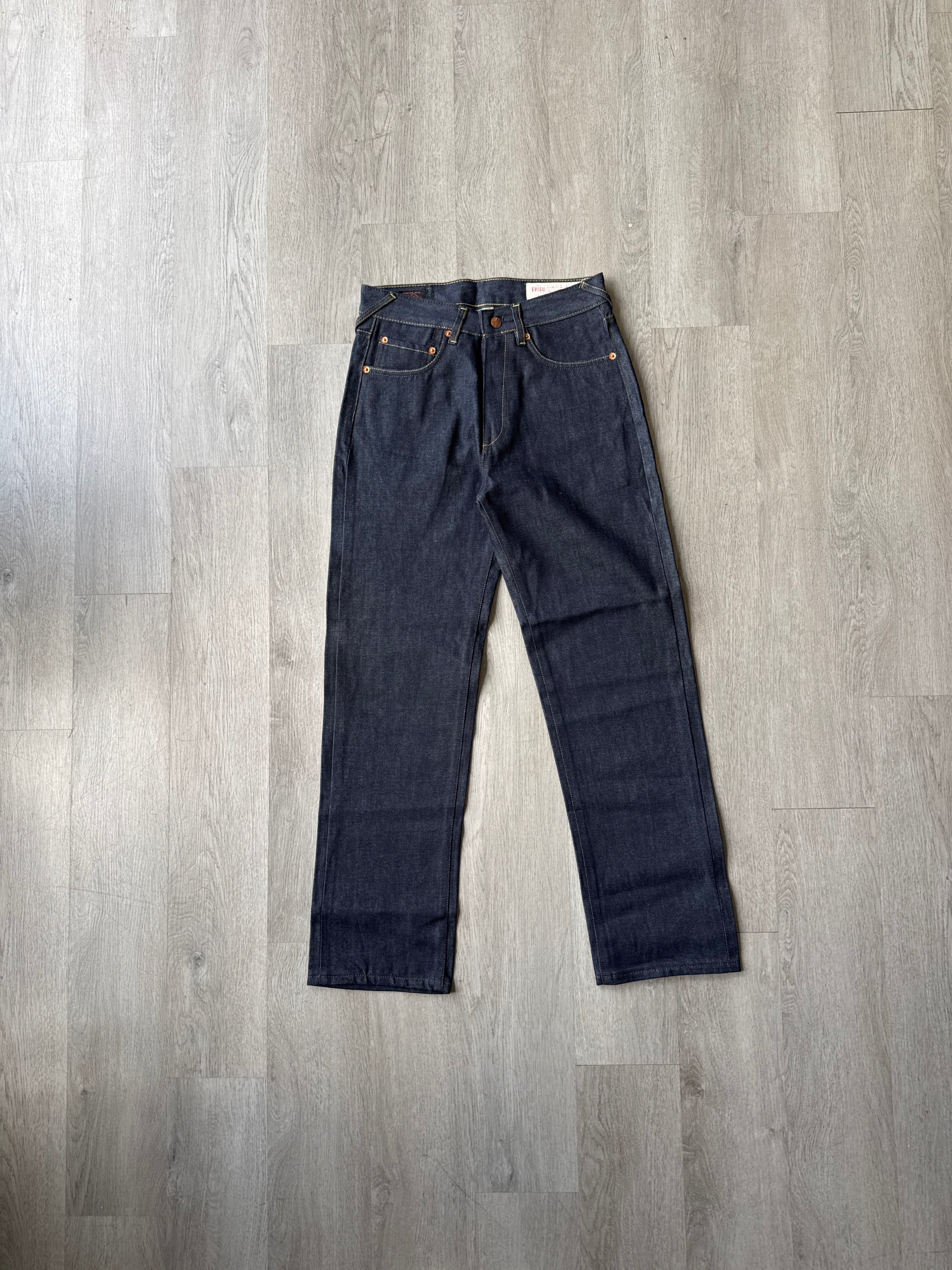 Evisu Green Dog Japanese Art Selvedge Denim Jeans