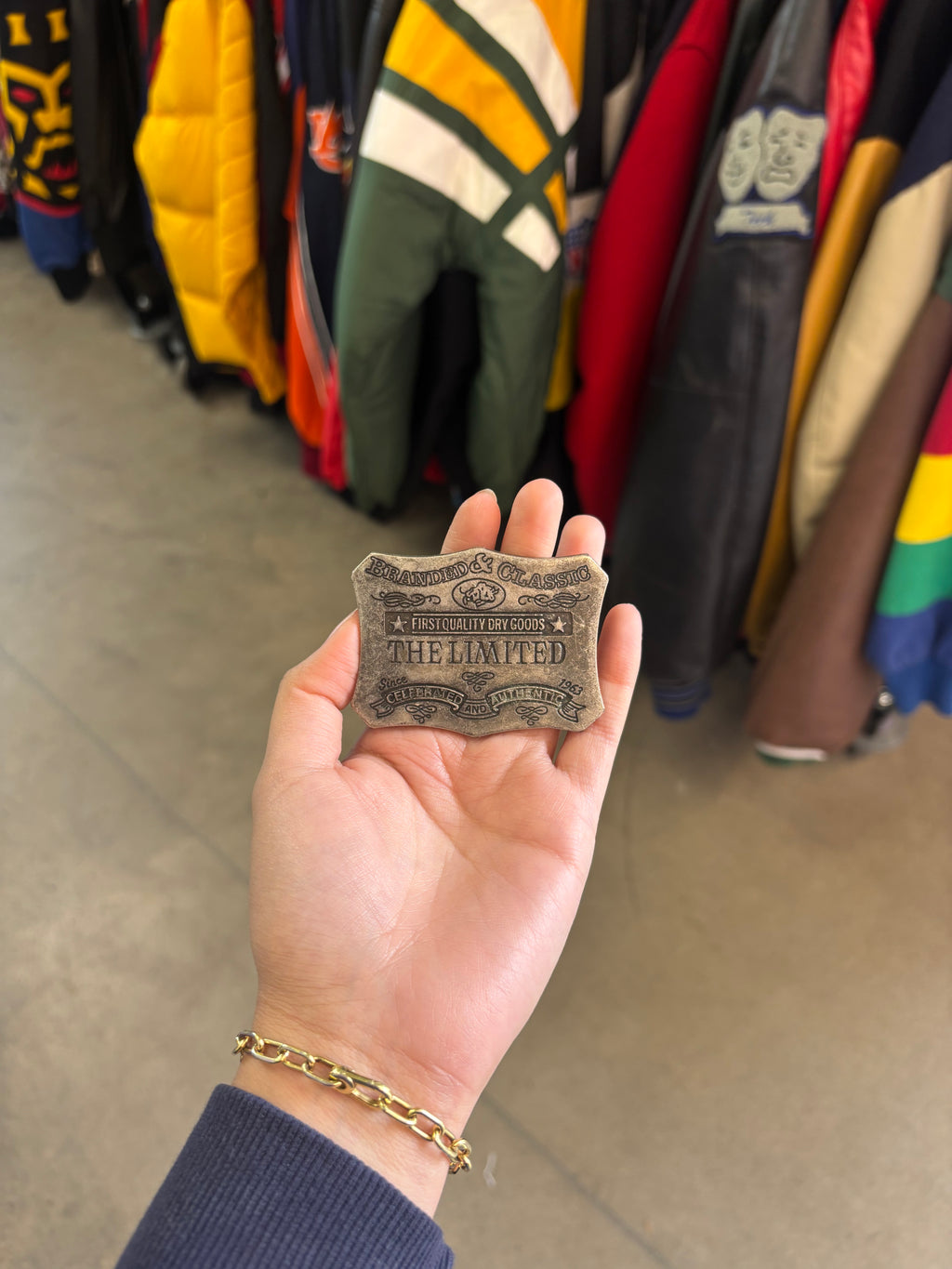 Vintage 1963 "The Limited" First Quality Dry Goods Belt Buckle