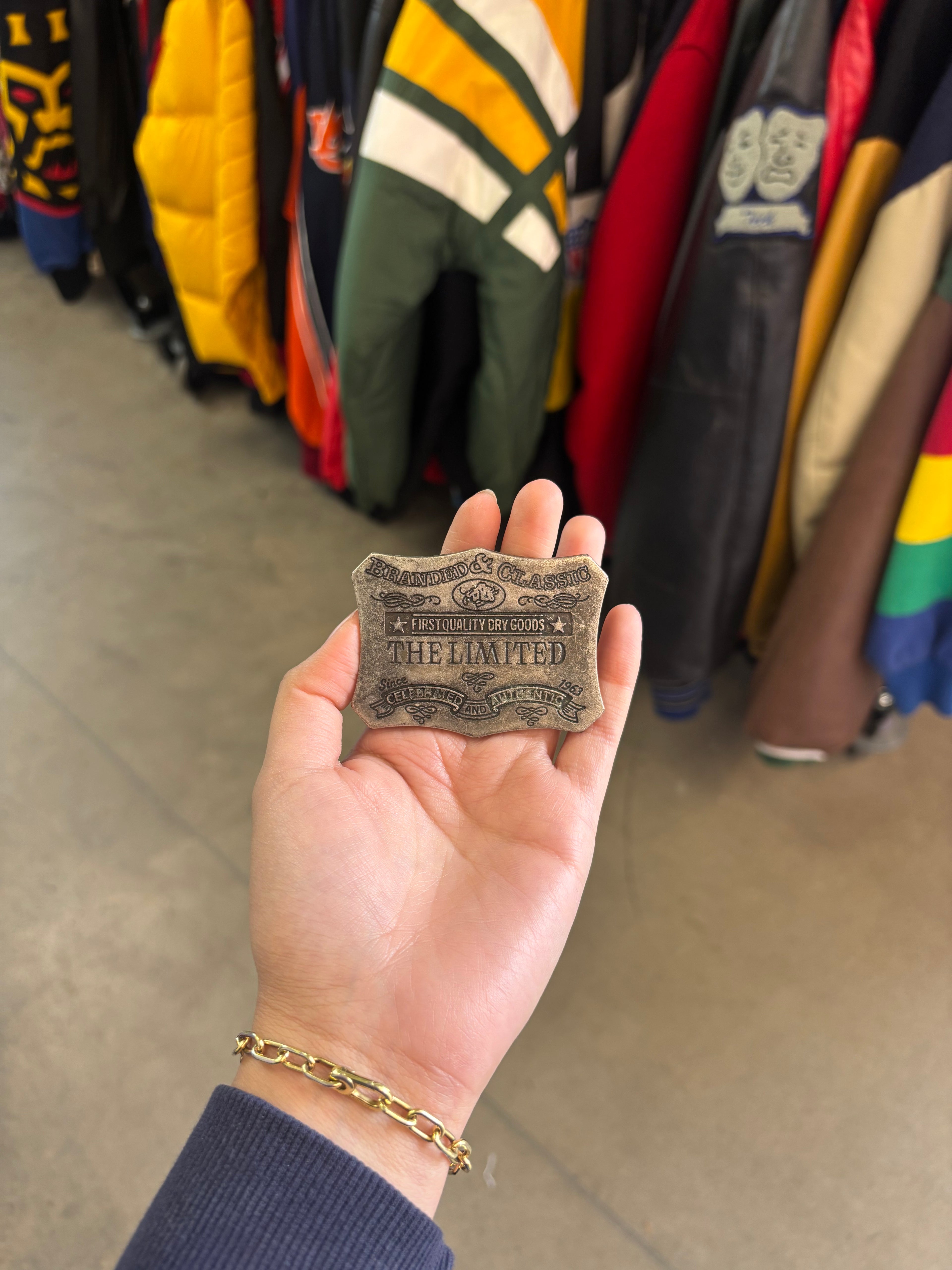 Vintage 1963 "The Limited" First Quality Dry Goods Belt Buckle