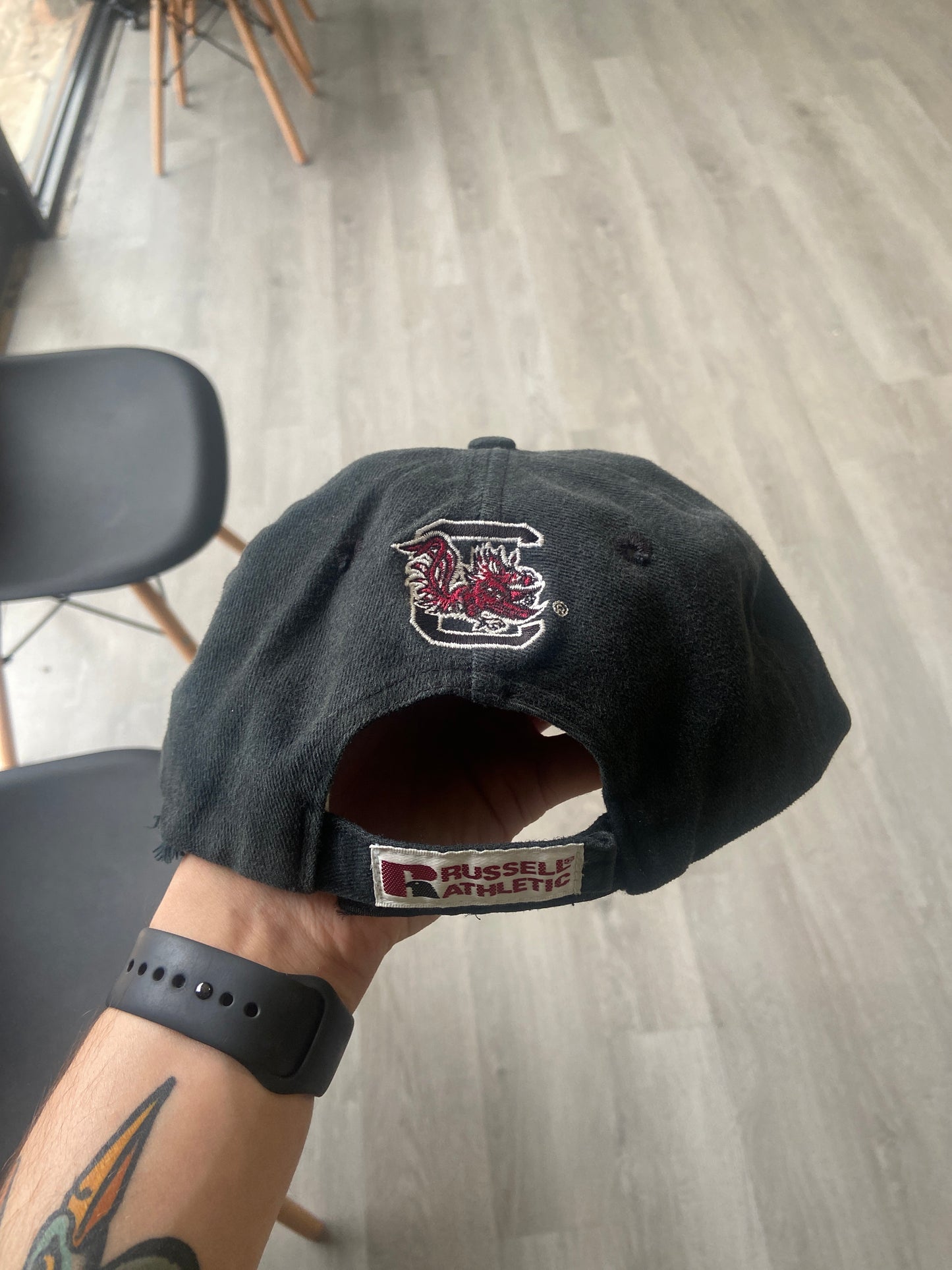 Vintage Black USC Russell Hat