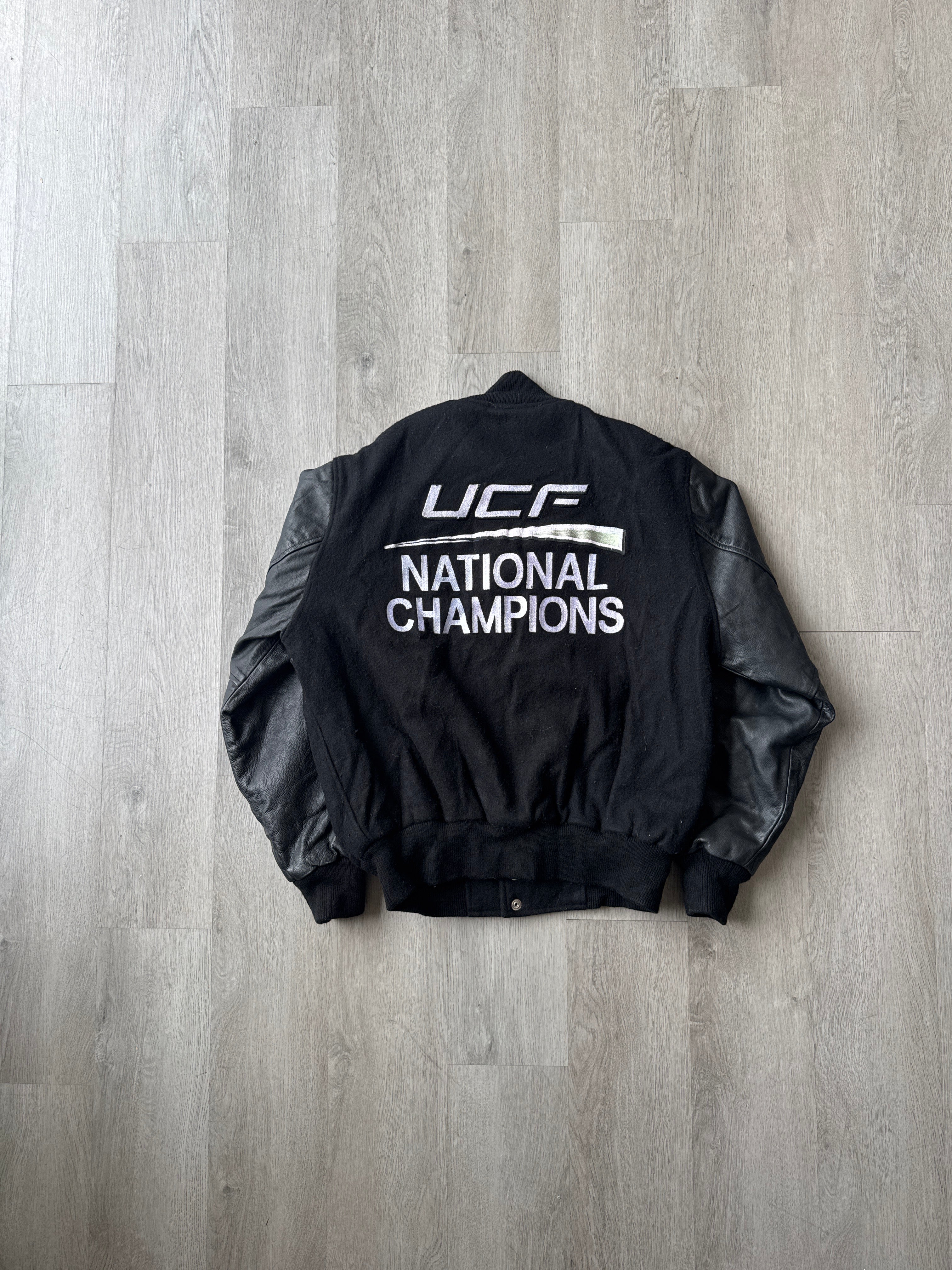 Vintage UCF National Champions EmbroideredVaristy Leather Jacket