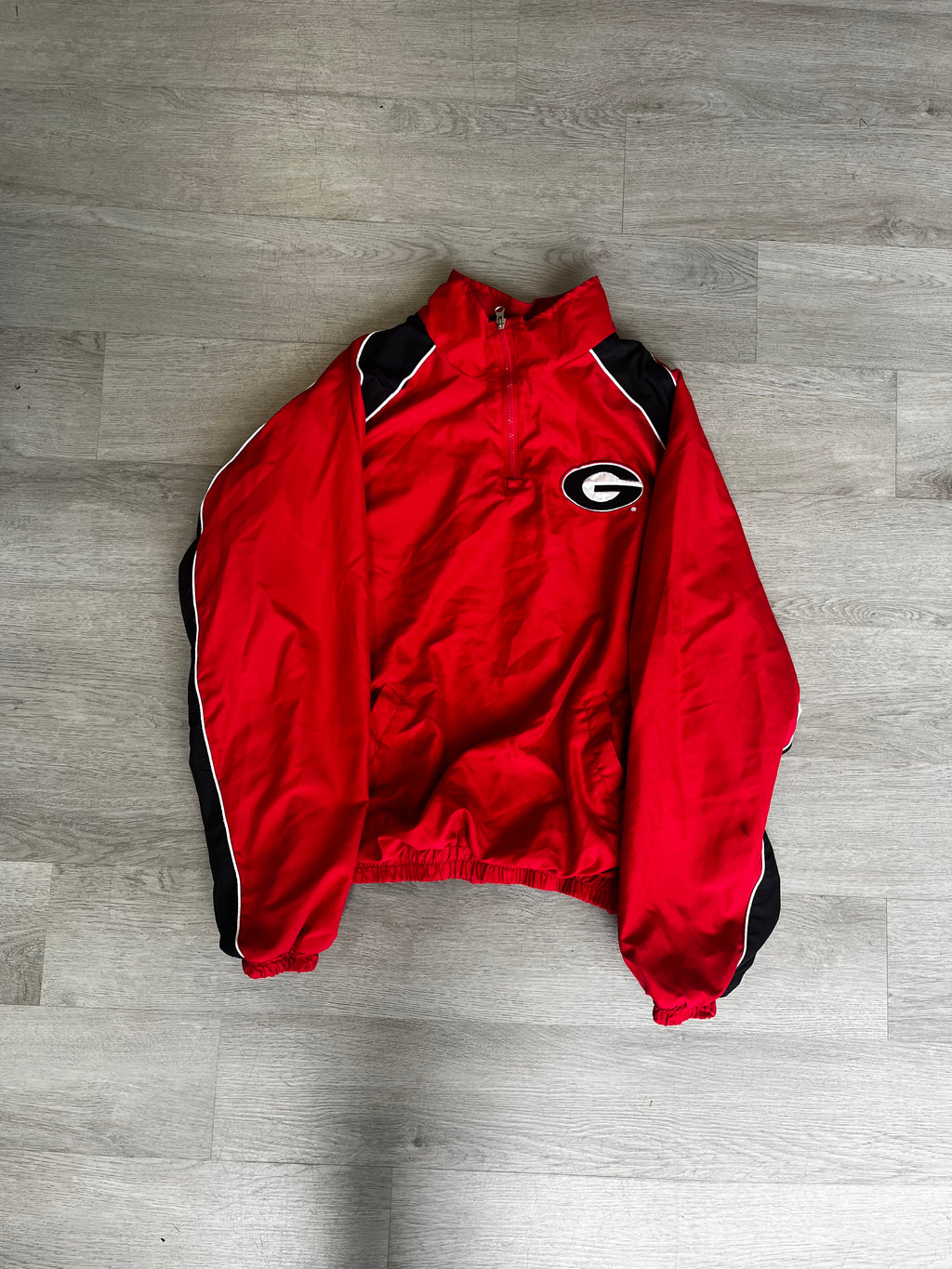 Vintage Georgia Bulldogs Quarter Zip Windbreaker Jacket