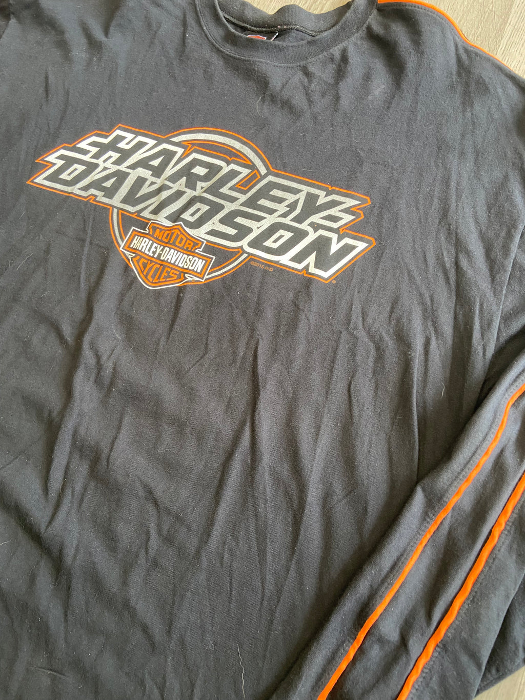 Black Harley Davidson Bourbeuse Valley Longsleeve Tee