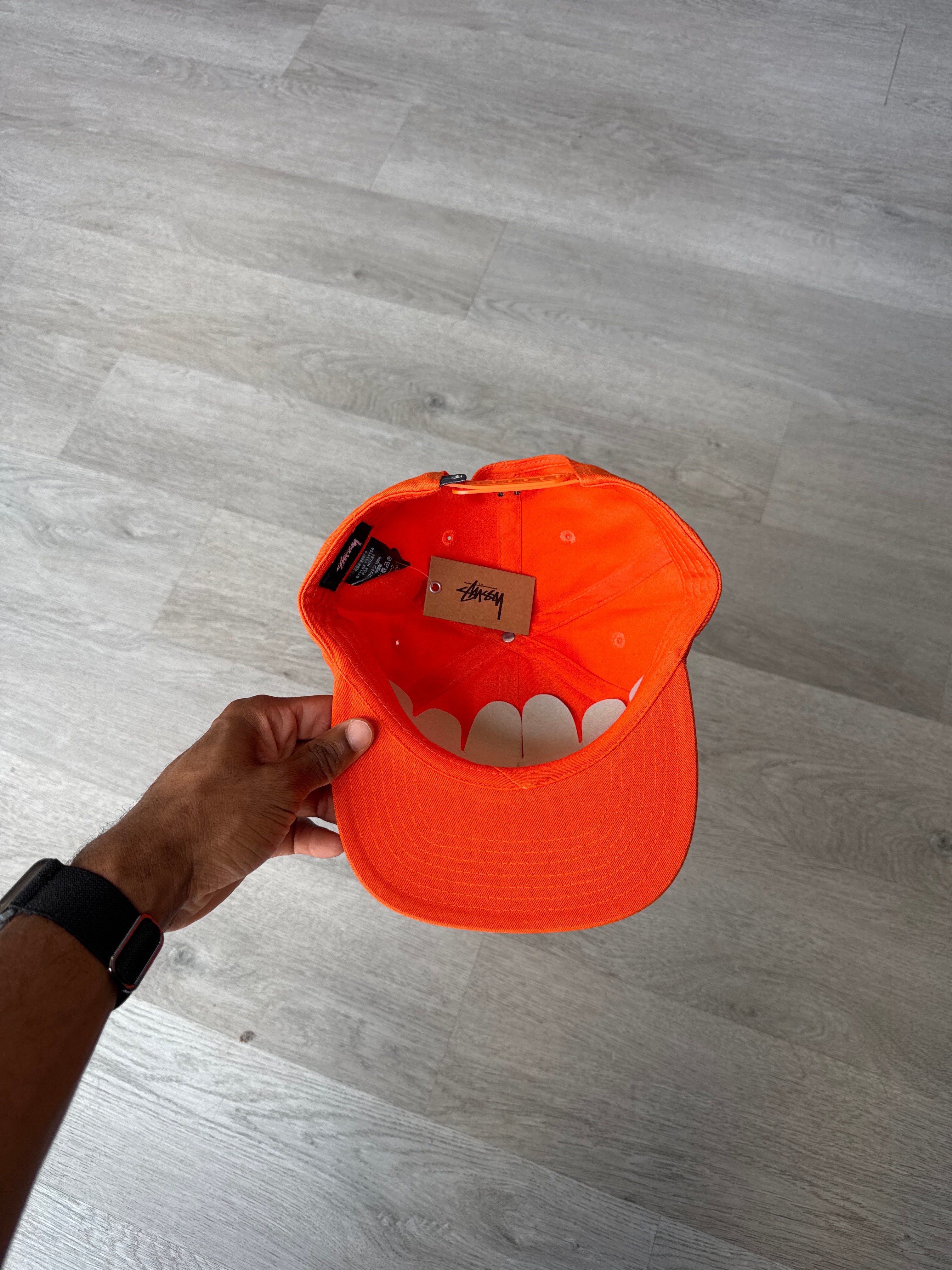 Stussy Mid-Depth Sport Orange Snapback Hat (FW24)