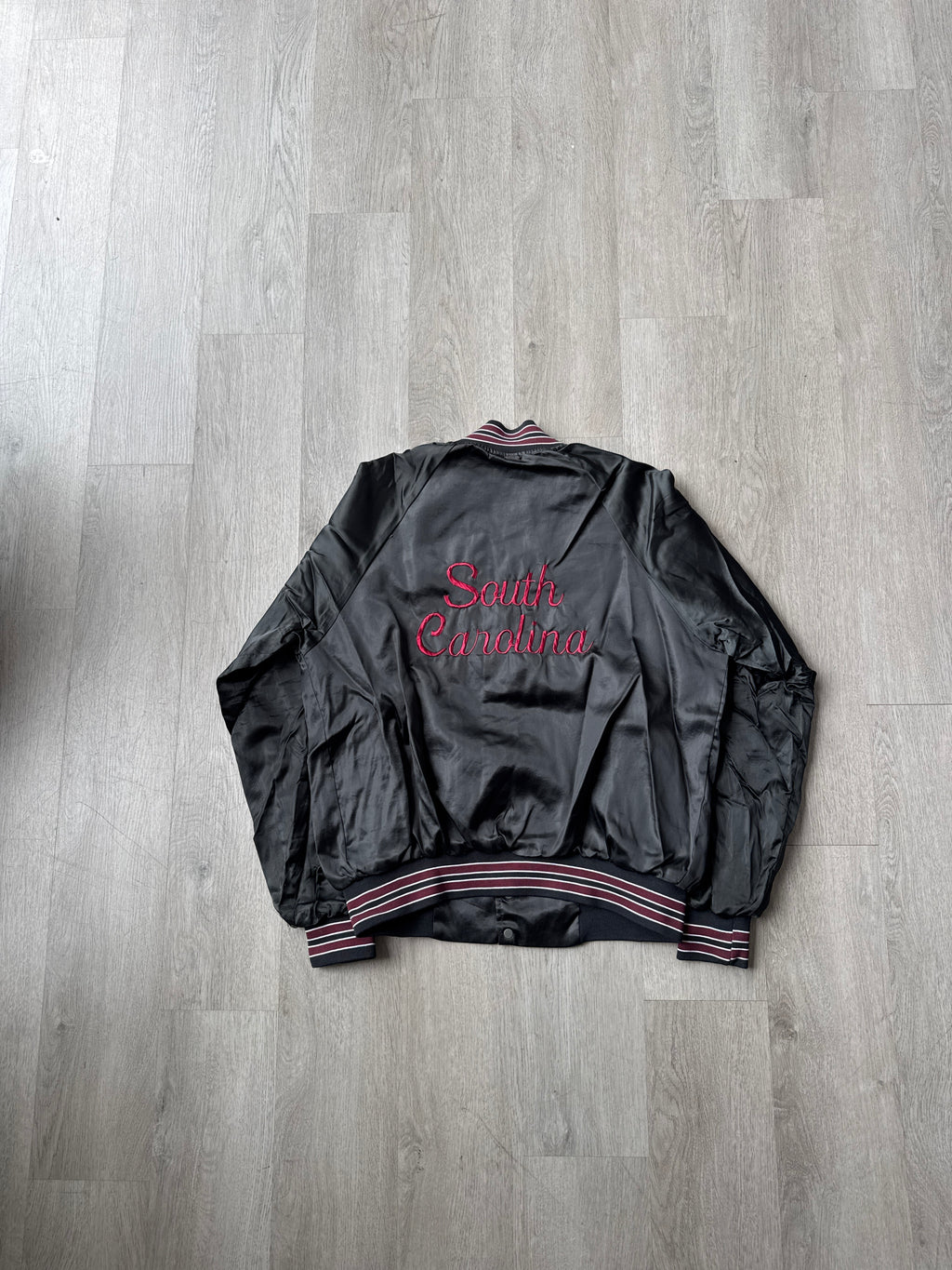 Vintage 80s University Of South Carolina Gamecocks Satin Jacket
