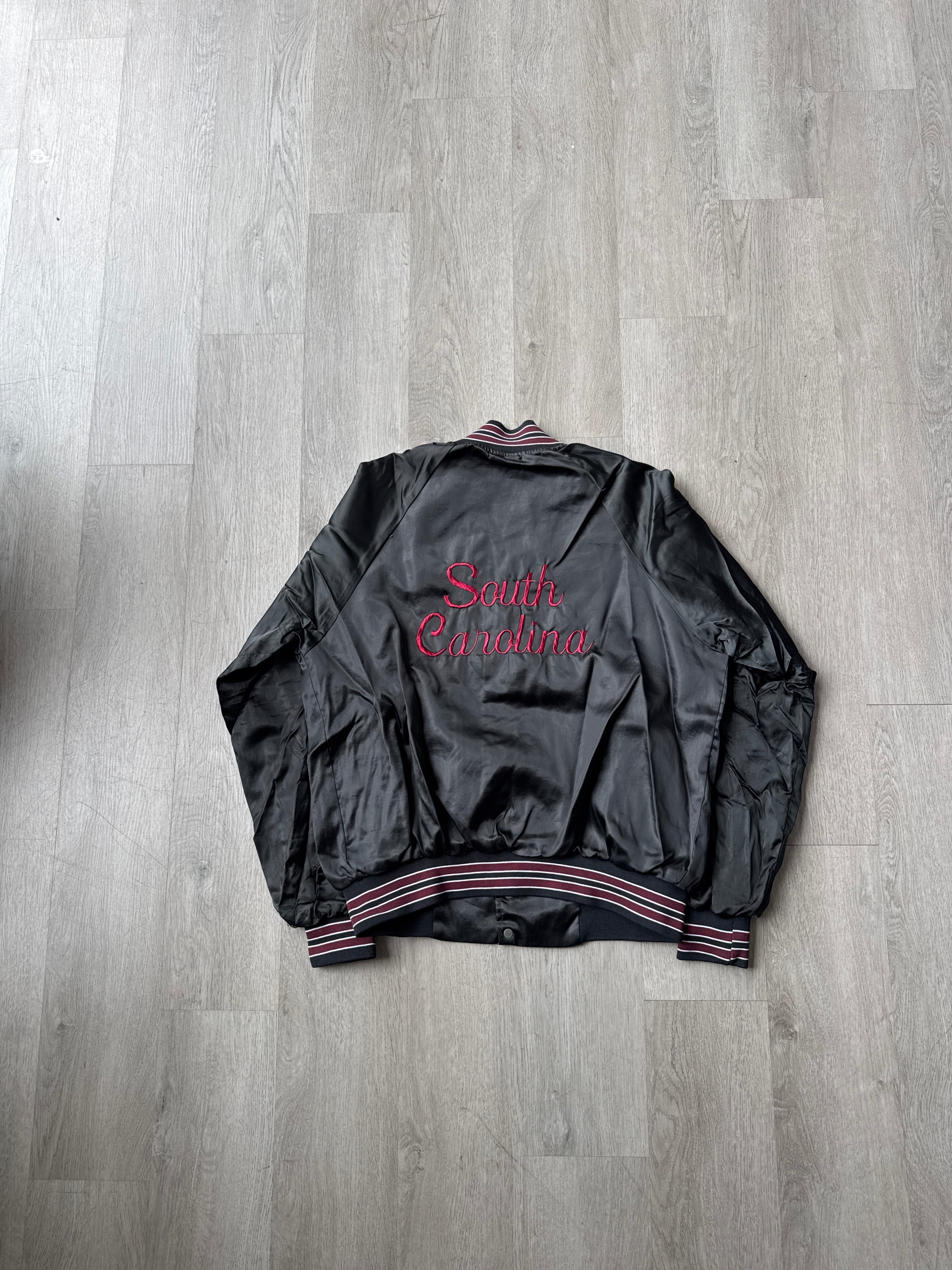 Vintage 80s University Of South Carolina Gamecocks Satin Jacket