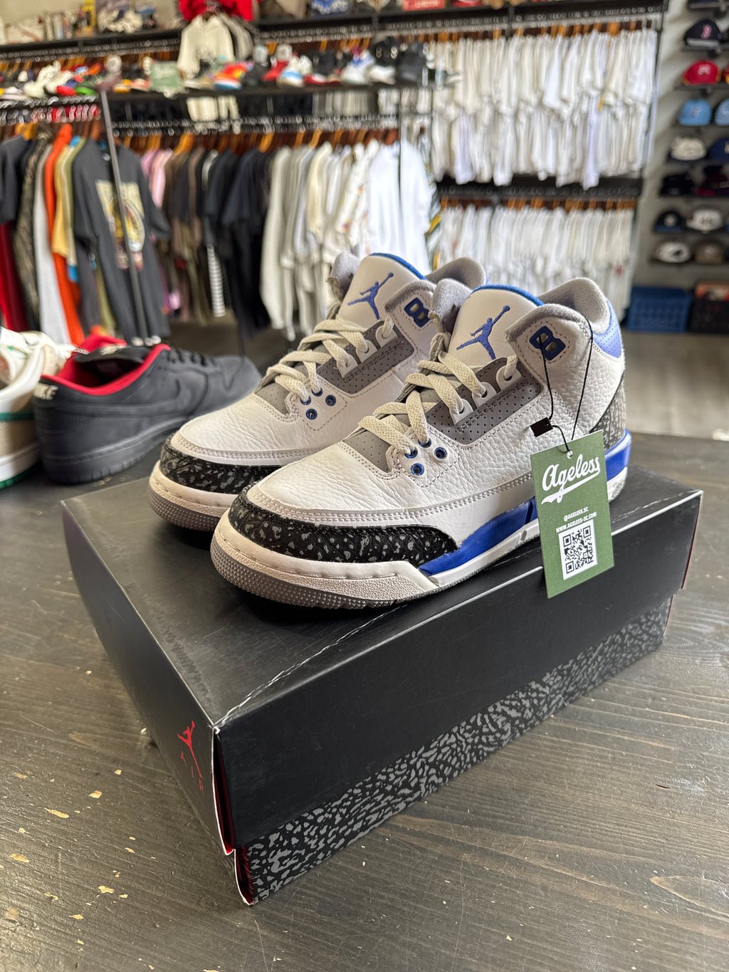 Pre-owned Jordan Retro 3 Racer Blue